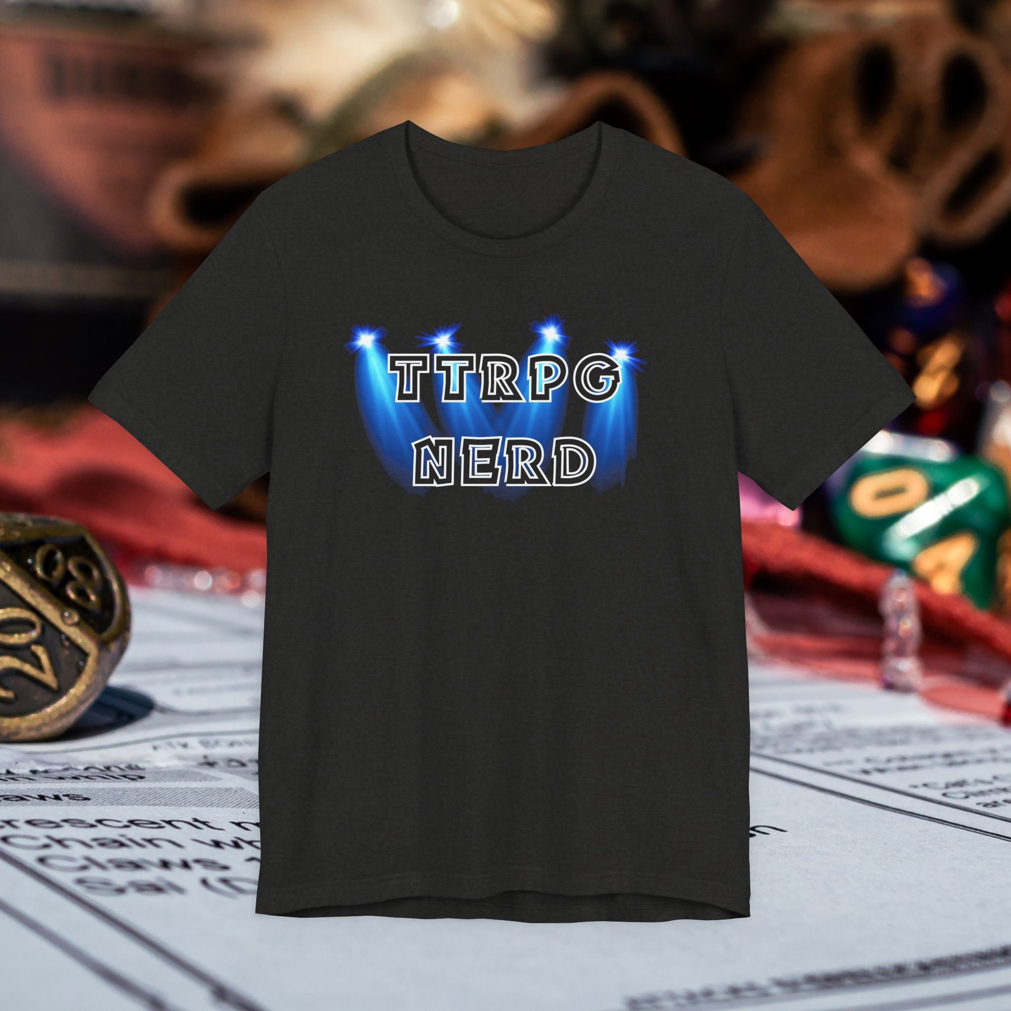 TTRPG Nerd Tee — Tabletop Roleplaying Game Shirt for Gamers
