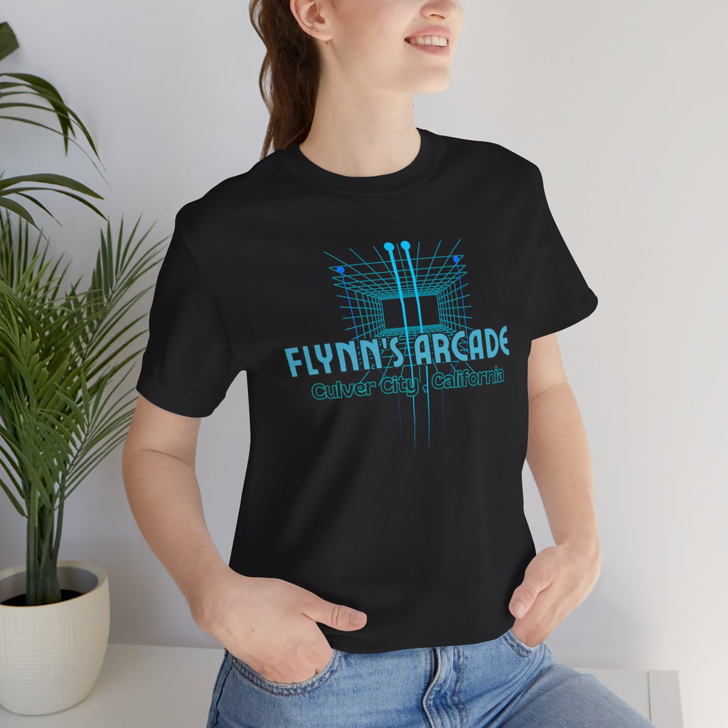 Arcade Tee - "Flynn's Arcade, Culver City, California" Tron Inspired Retro Gaming T-Shirt