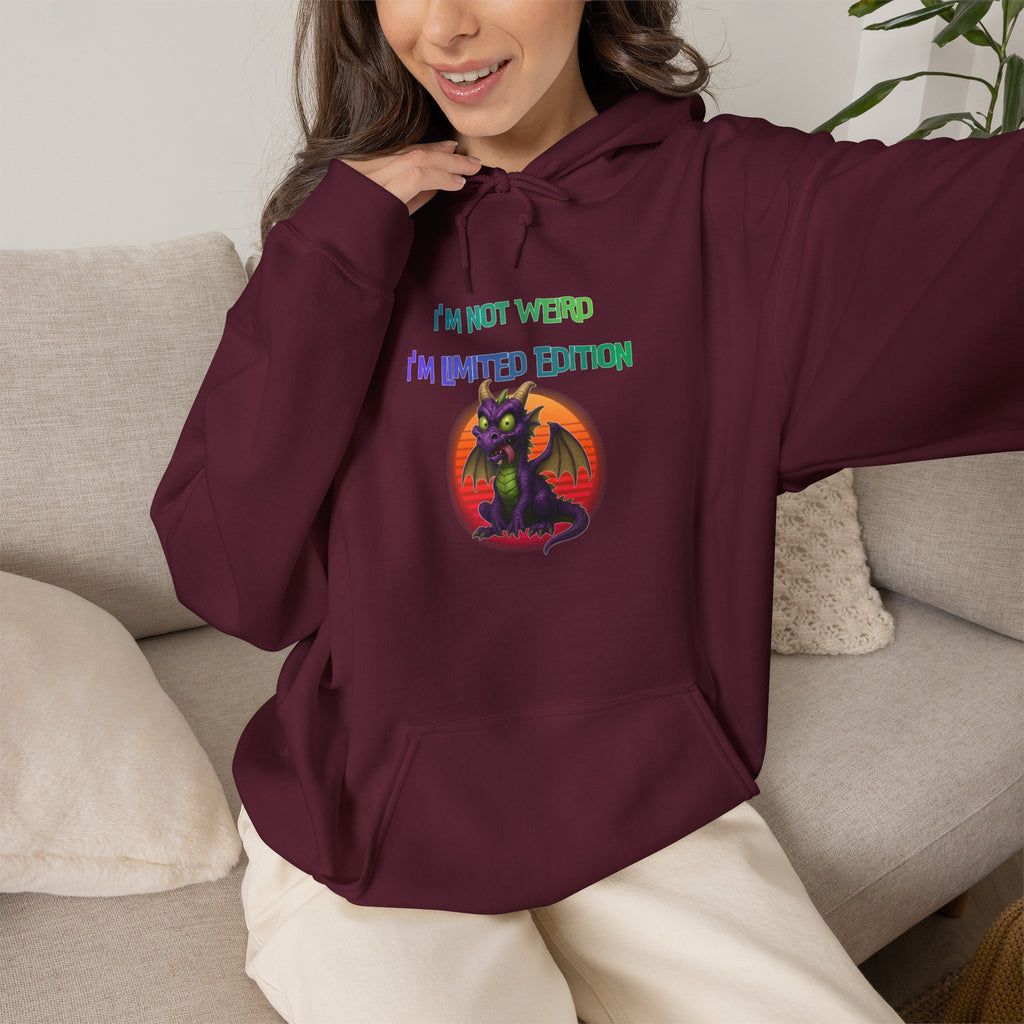 Hoodie — "I’m Not Weird I’m Limited Edition" Graphic