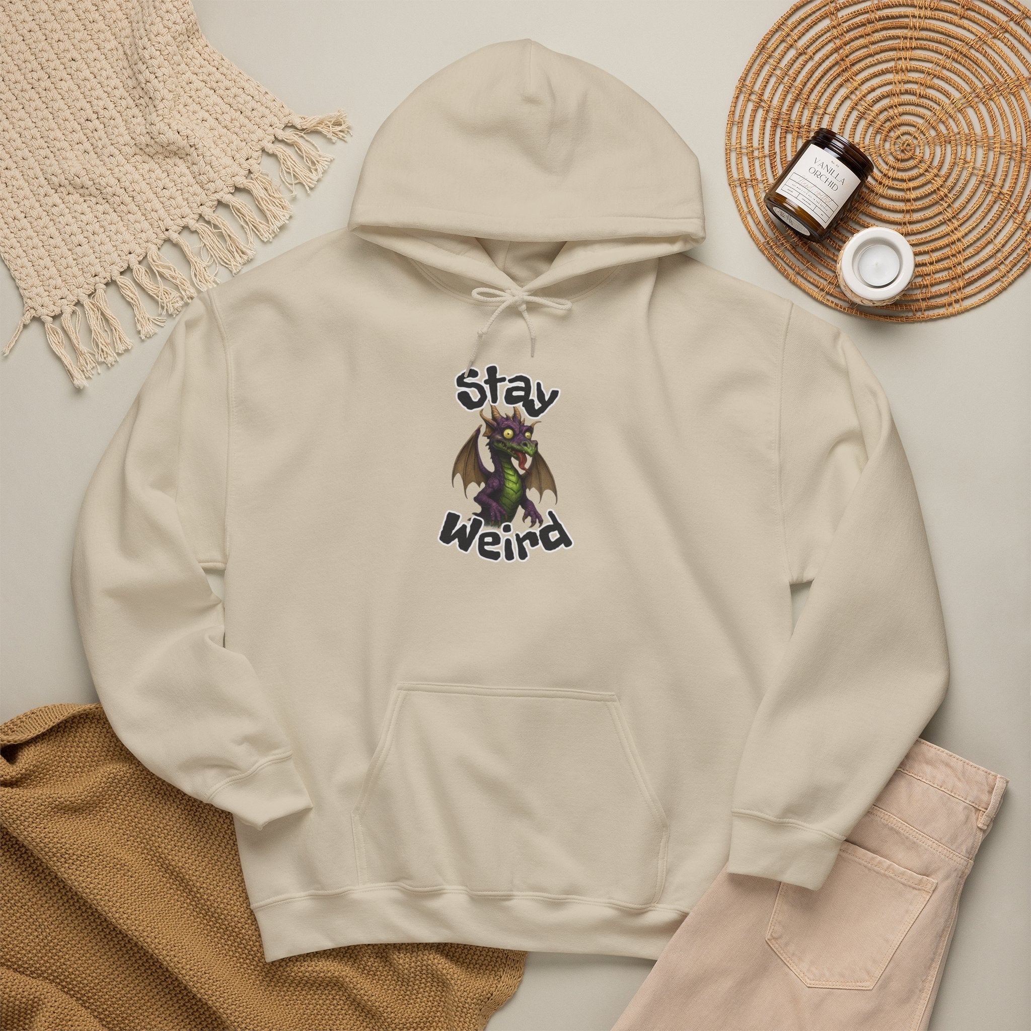 'Stay Weird' Dragon Hoodie