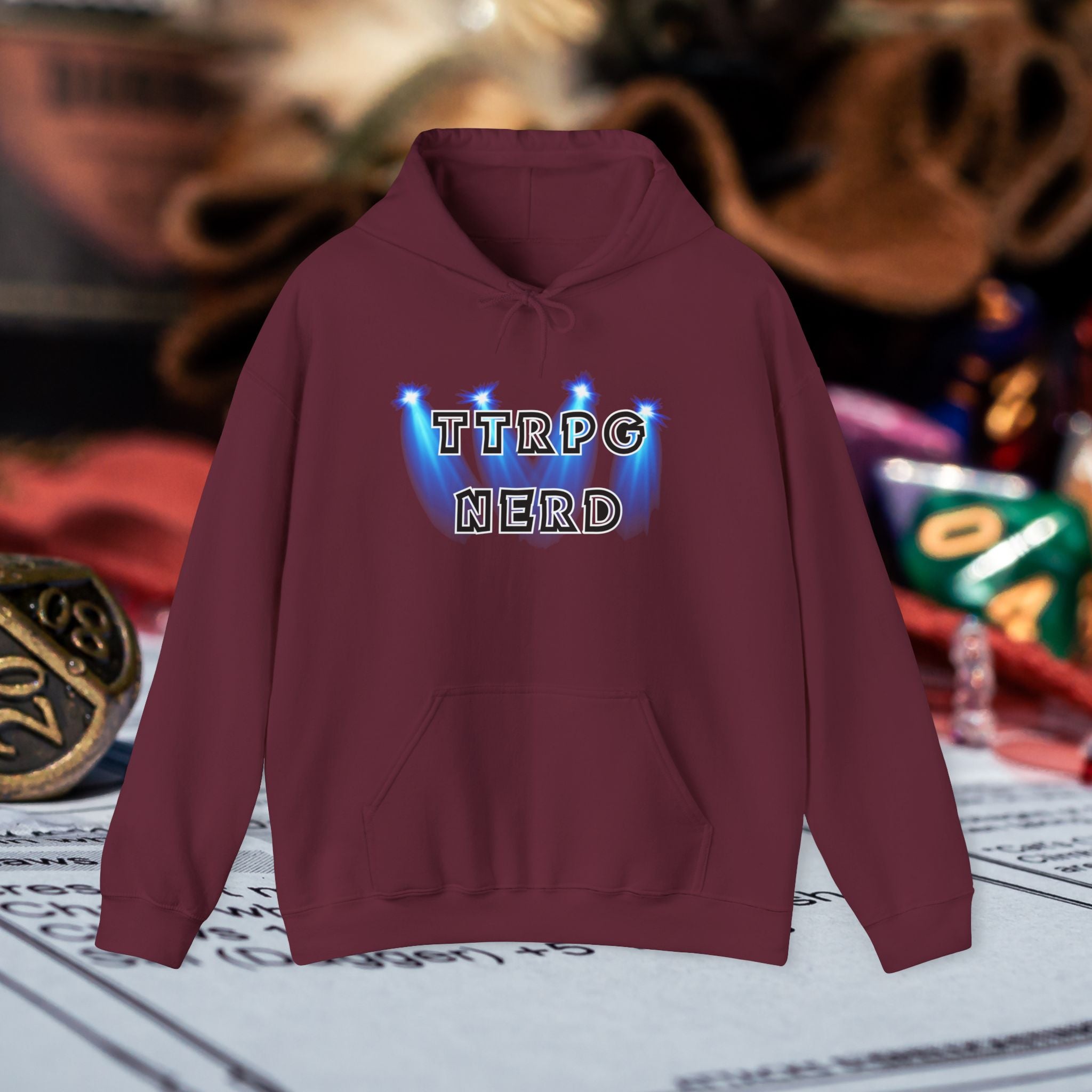TTRPG Nerd Hoodie — Tabletop RPG Gamer Pullover