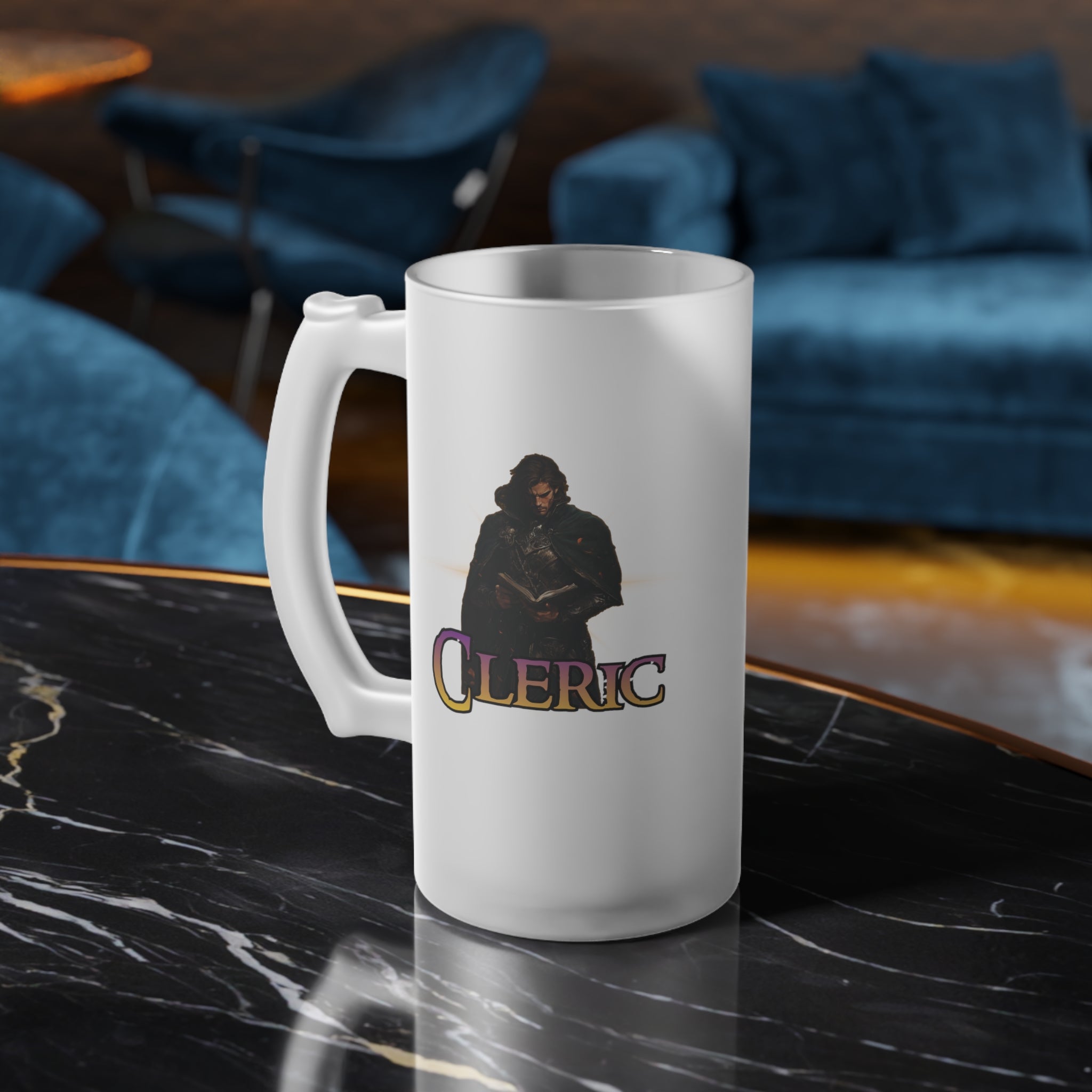 D&D Class Cleric Frosted Beer Mug