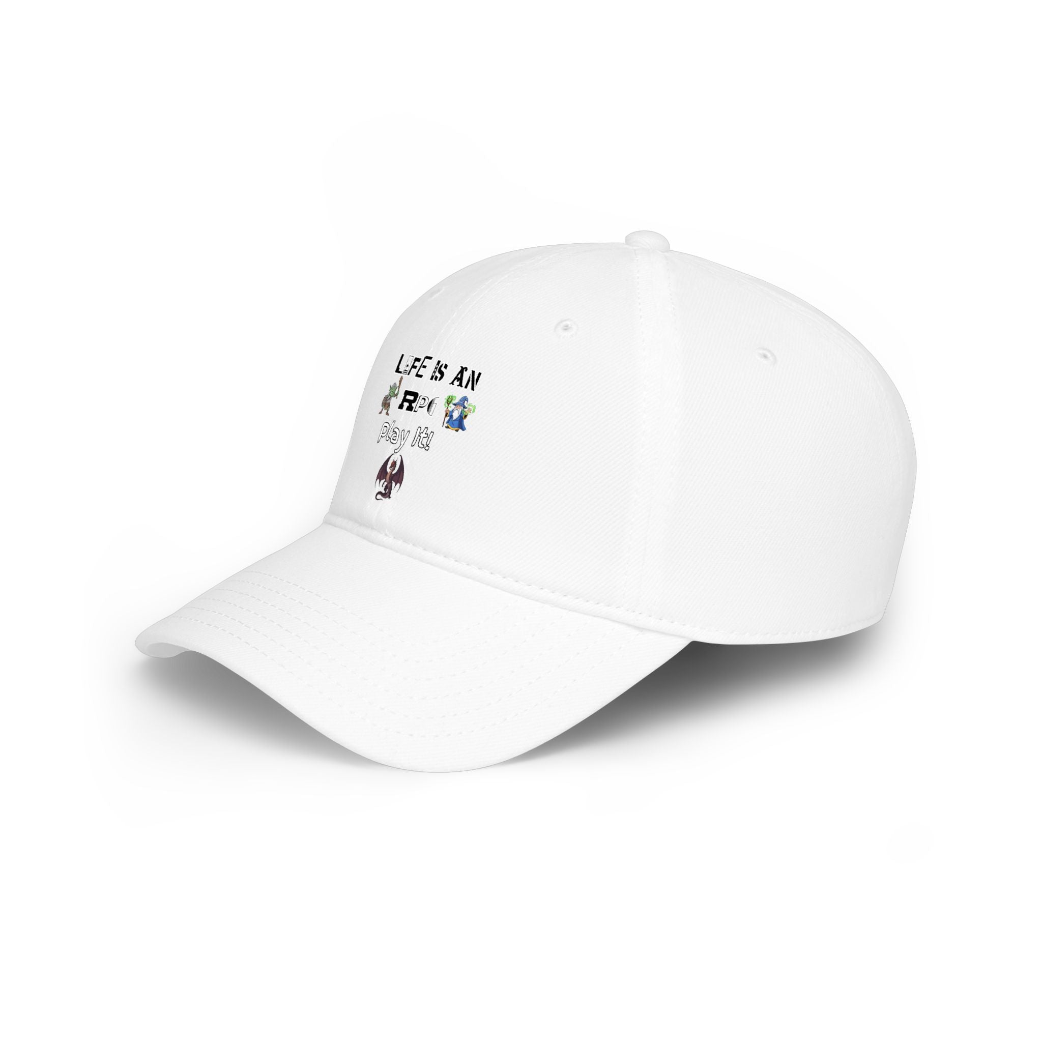 Life Is An RPG Play It! Red Baseball Cap