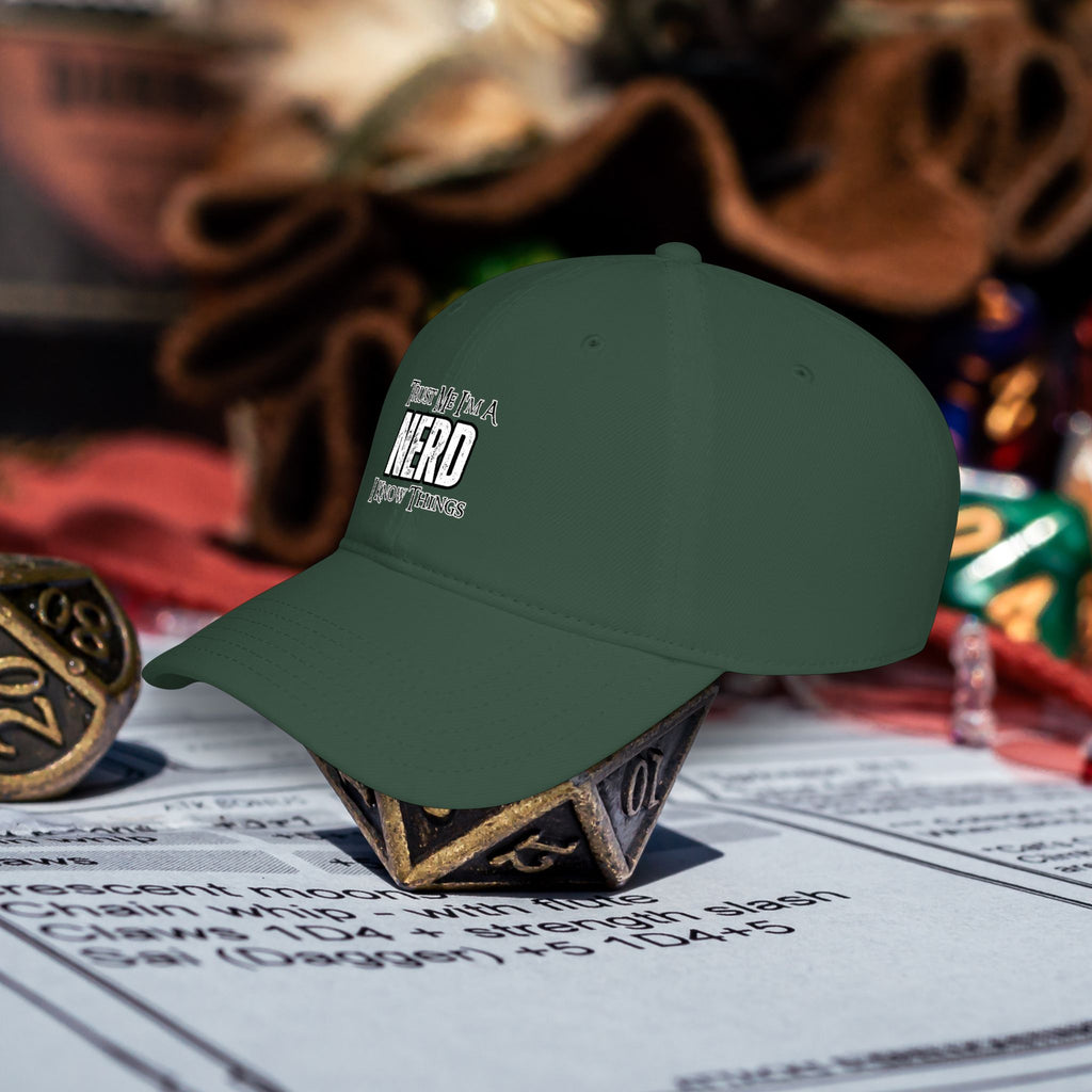 Nerd Gaming Hat — "Trust Me I'm A Nerd, I Know Things" Low-Profile Baseball Hat