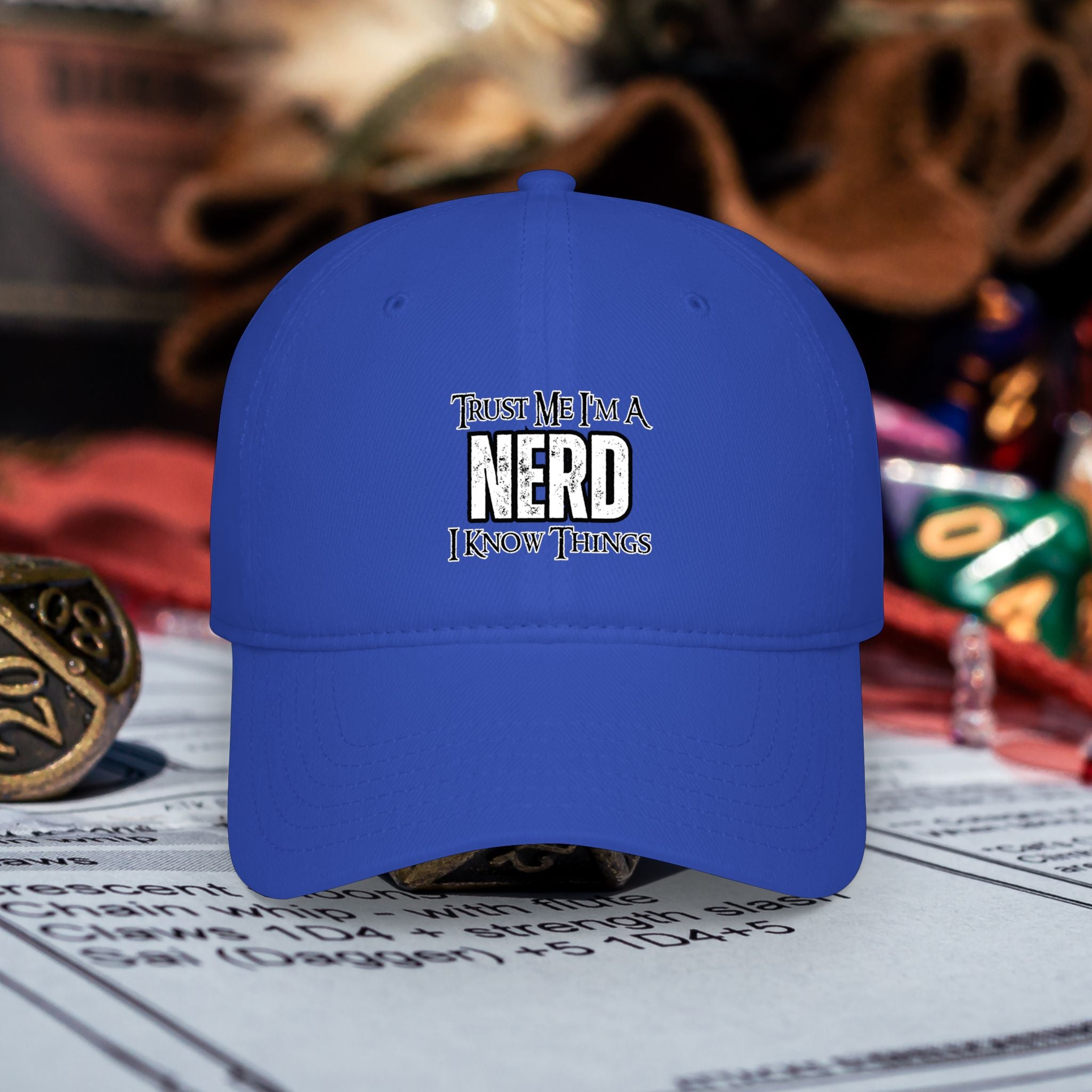 Nerd Gaming Hat — "Trust Me I'm A Nerd, I Know Things" Low-Profile Baseball Hat