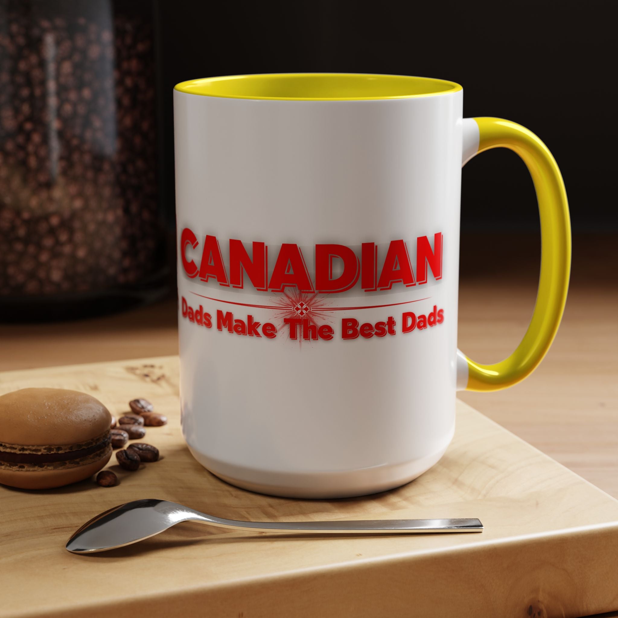 Canadian Dads Coffee Mug 15 oz – "Canadian Dads Make The Best Dads" Accent Mug