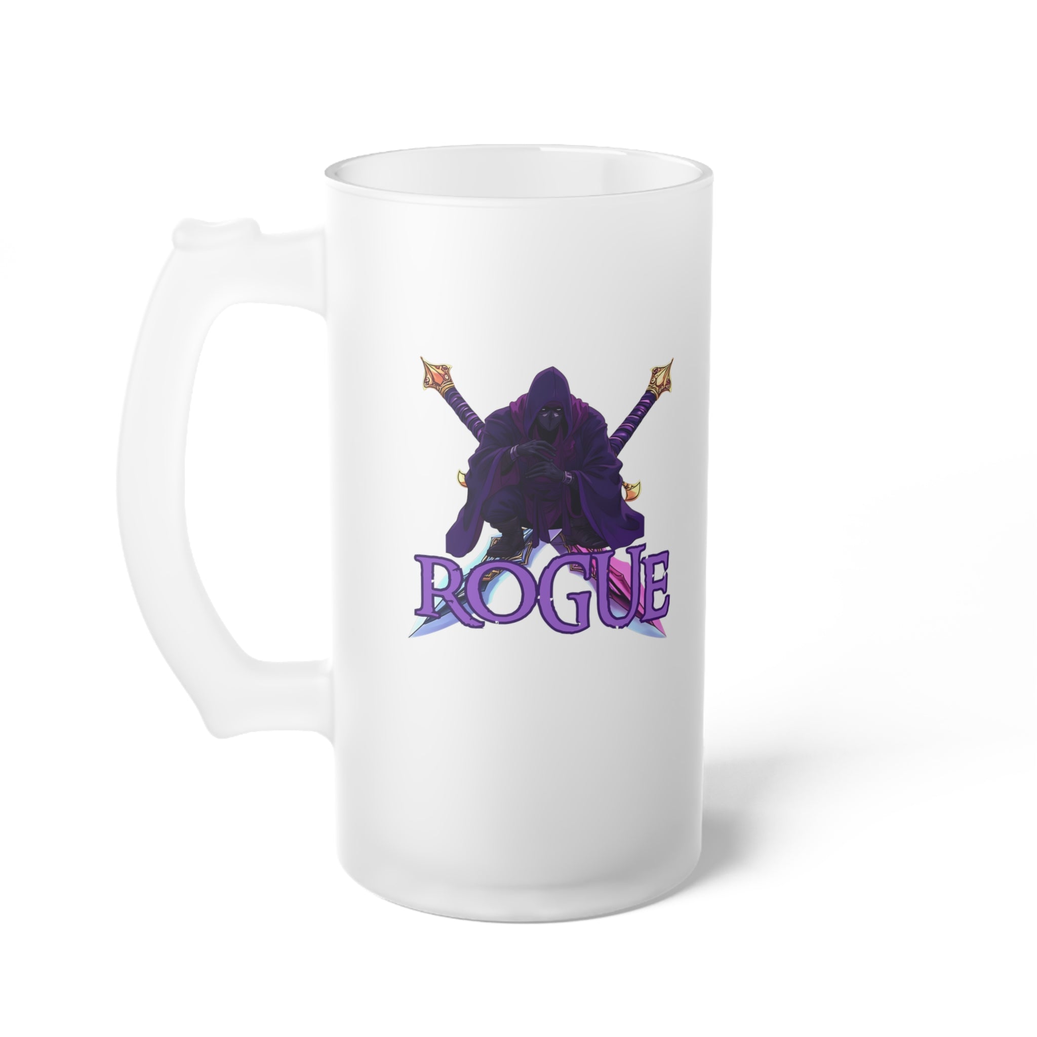 Frosted Rogue Beer Mug -D&D Class Rogue  Beer Stein