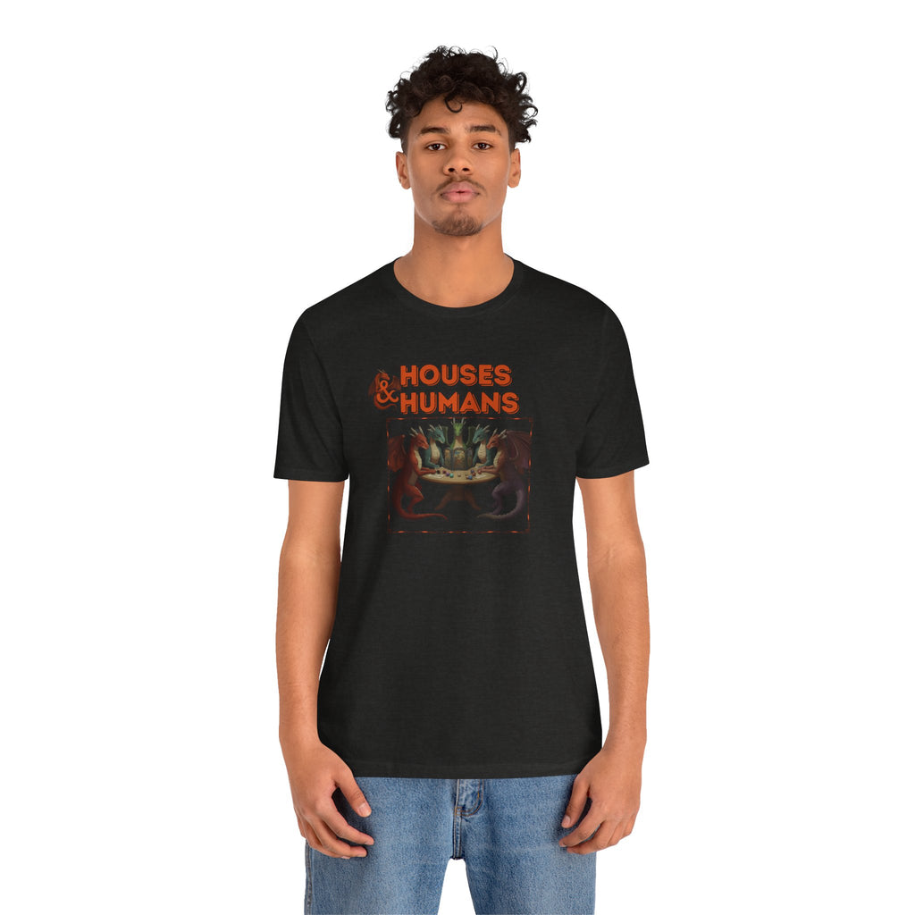 T-Shirt — "Houses & Humans" Fantasy Graphic Tee
