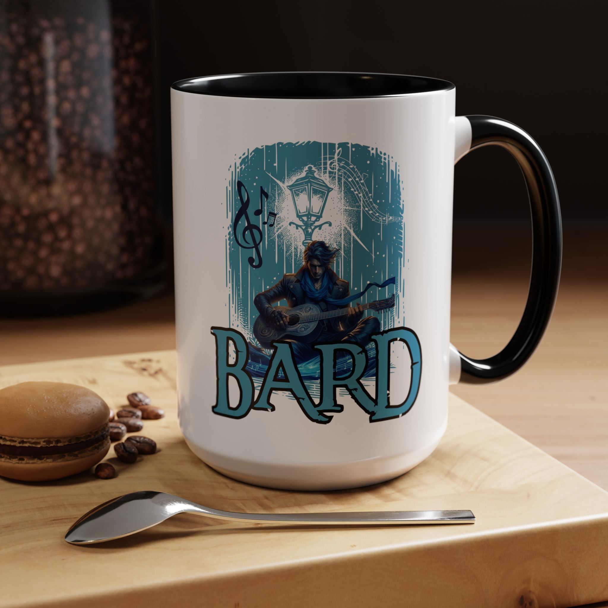 Bard Coffee Mug – D&D Bard RPG Musician Design (15 oz)