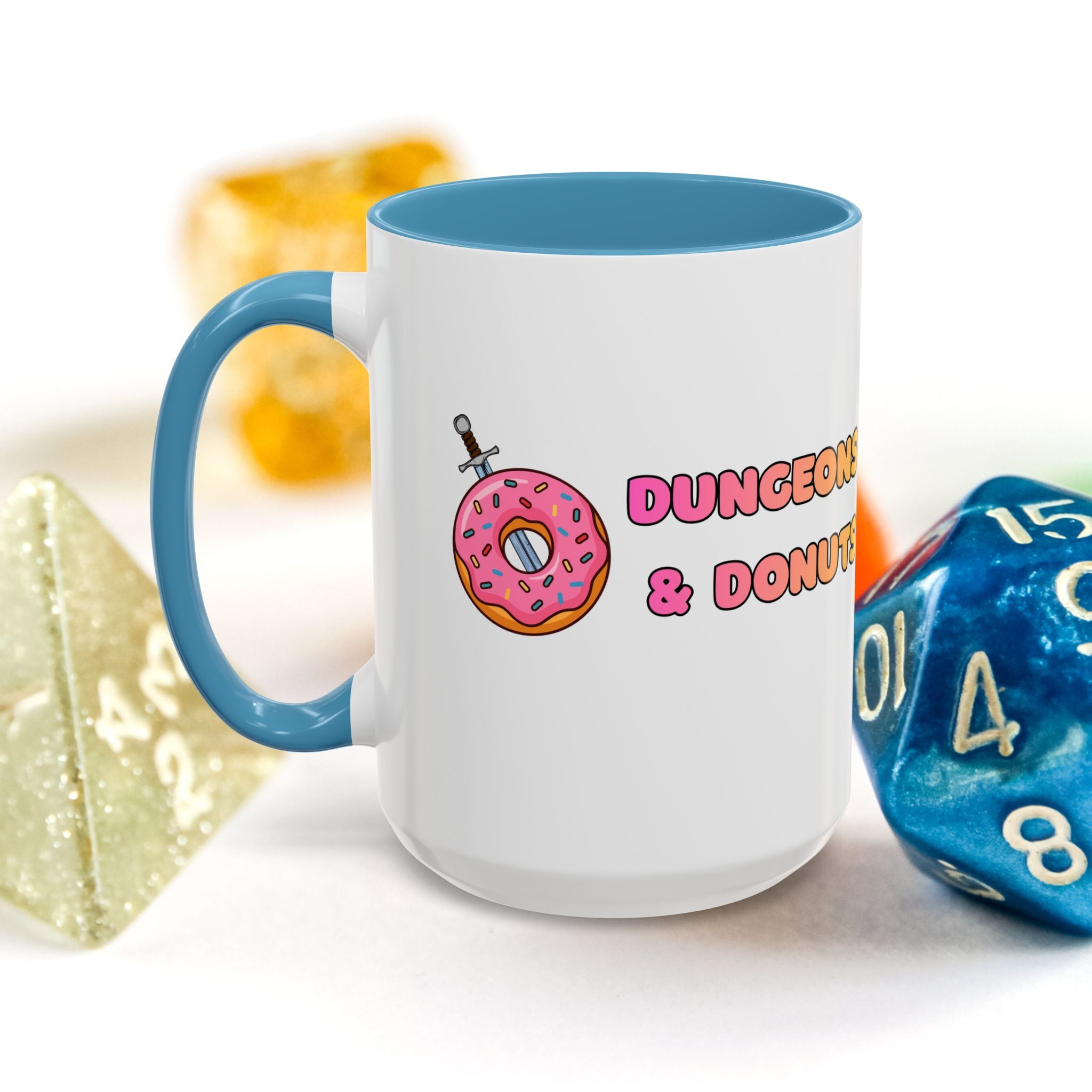 Dungeons & Donuts Accent Coffee Mug 15oz)