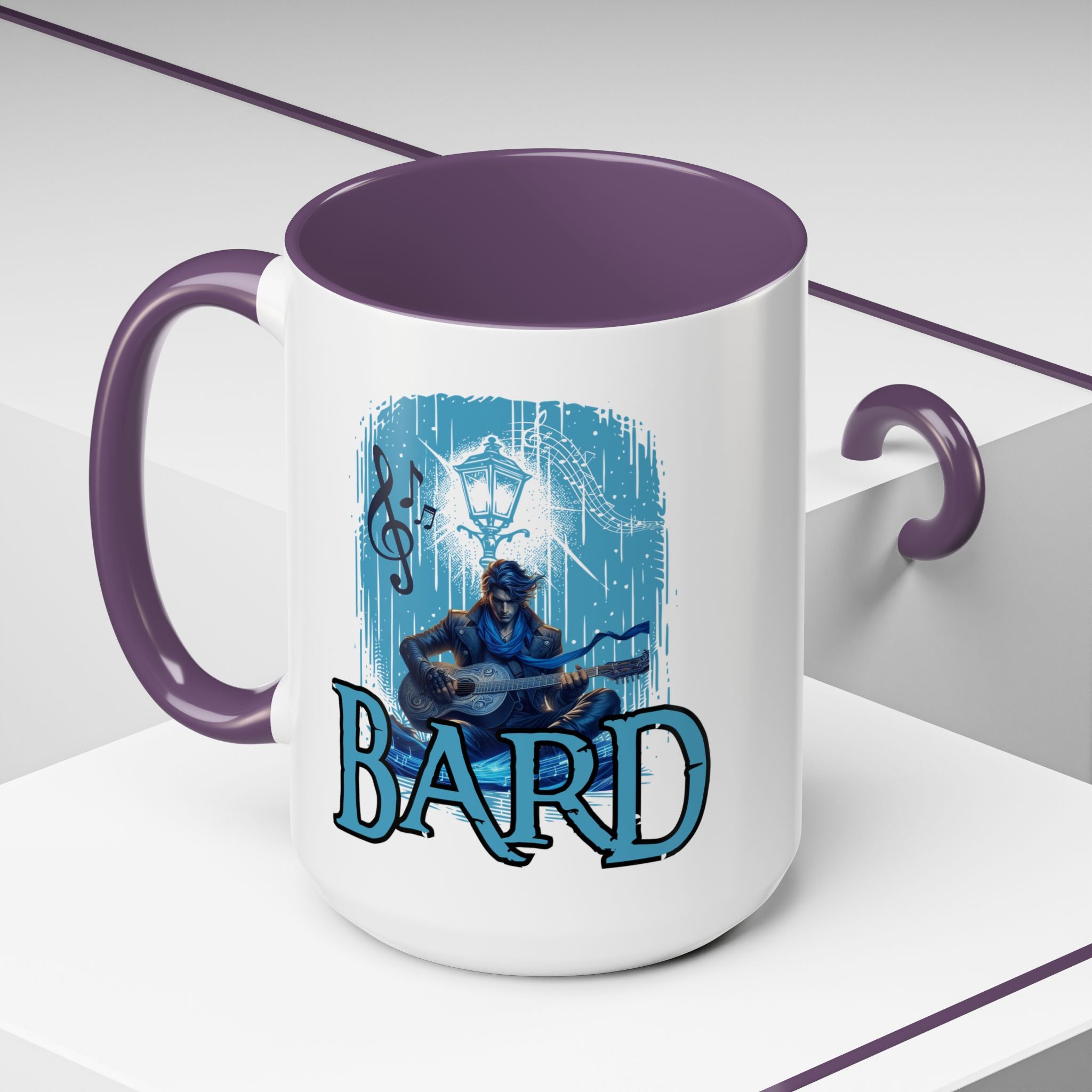 Bard Coffee Mug – D&D Bard RPG Musician Design (15 oz)
