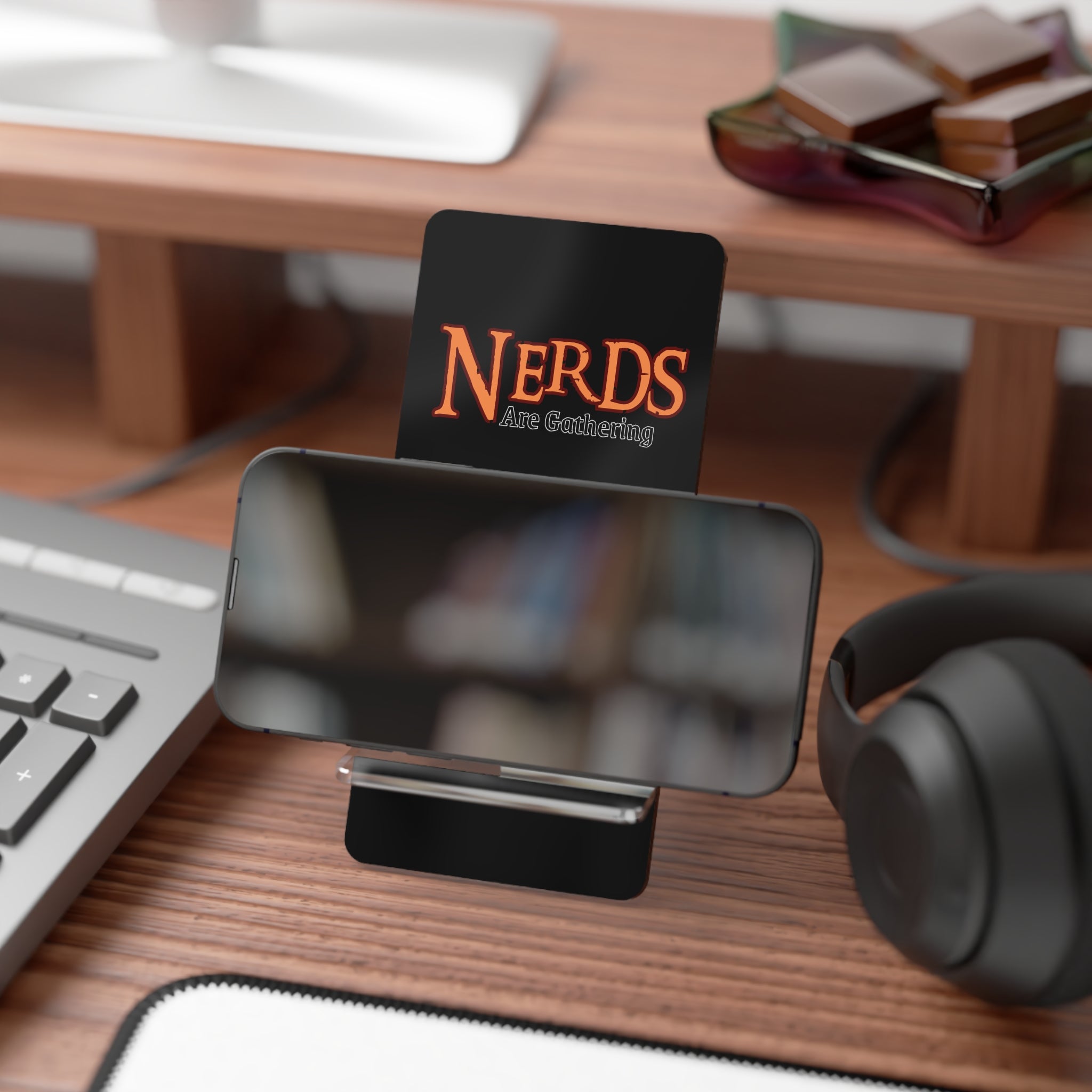 Phone Stand "Nerds Are Gathering"