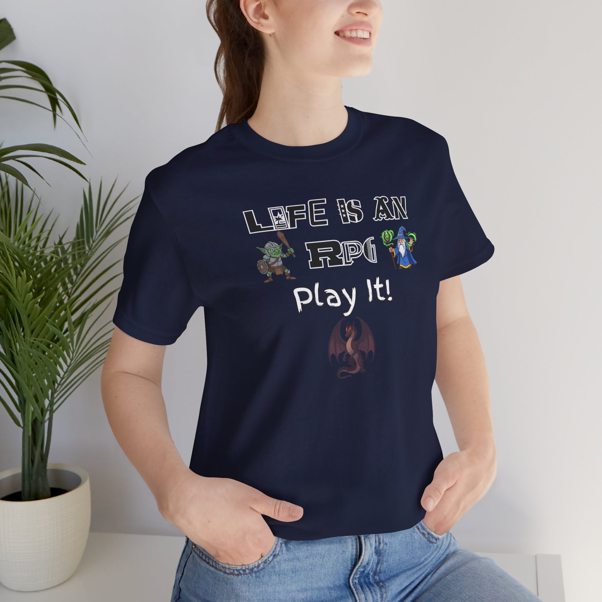 Life Is an RPG Play It T-Shirt — Gamer RPG Tee for Tabletop & Video Game Fans