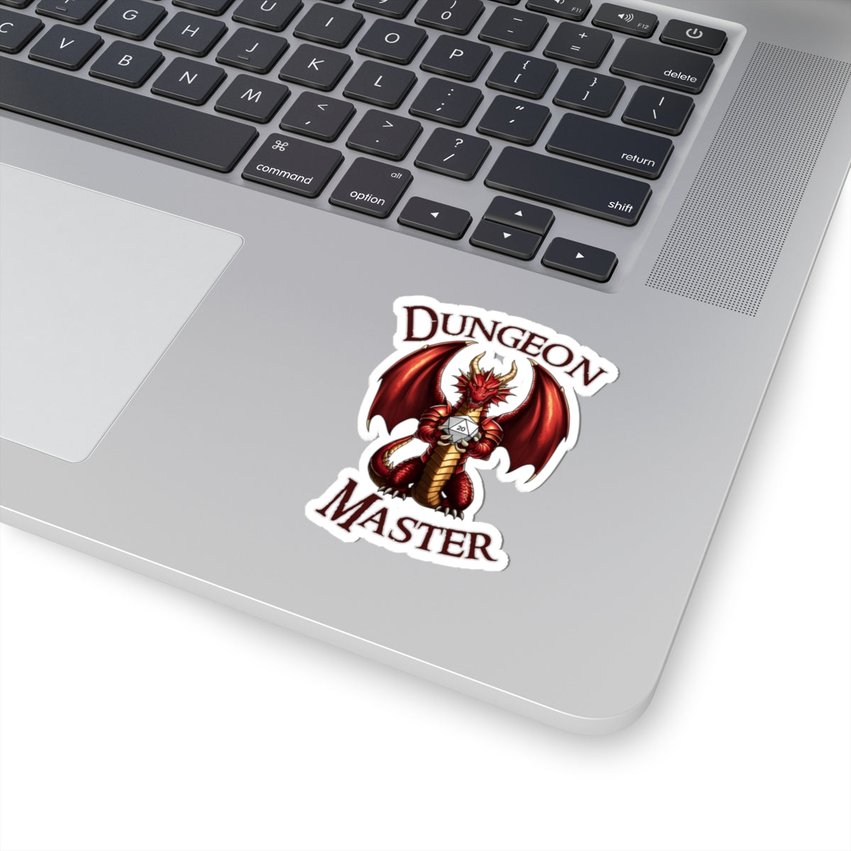 Sticker — 'Dungeon Master' Red Dragon Kiss-Cut Gaming Sticker