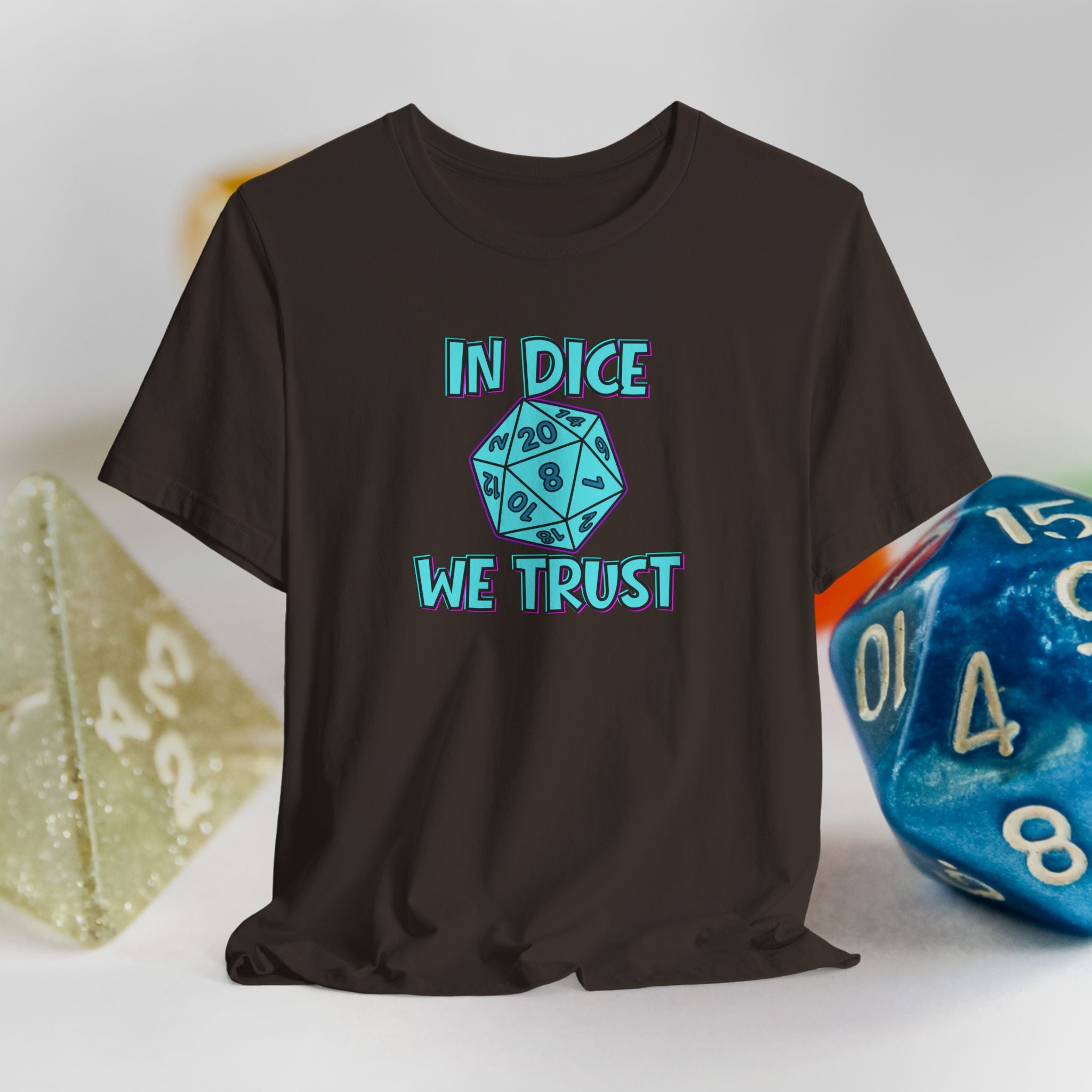 In Dice We Trust D20 T-Shirt — Gamer Dungeons & Dragons Tee