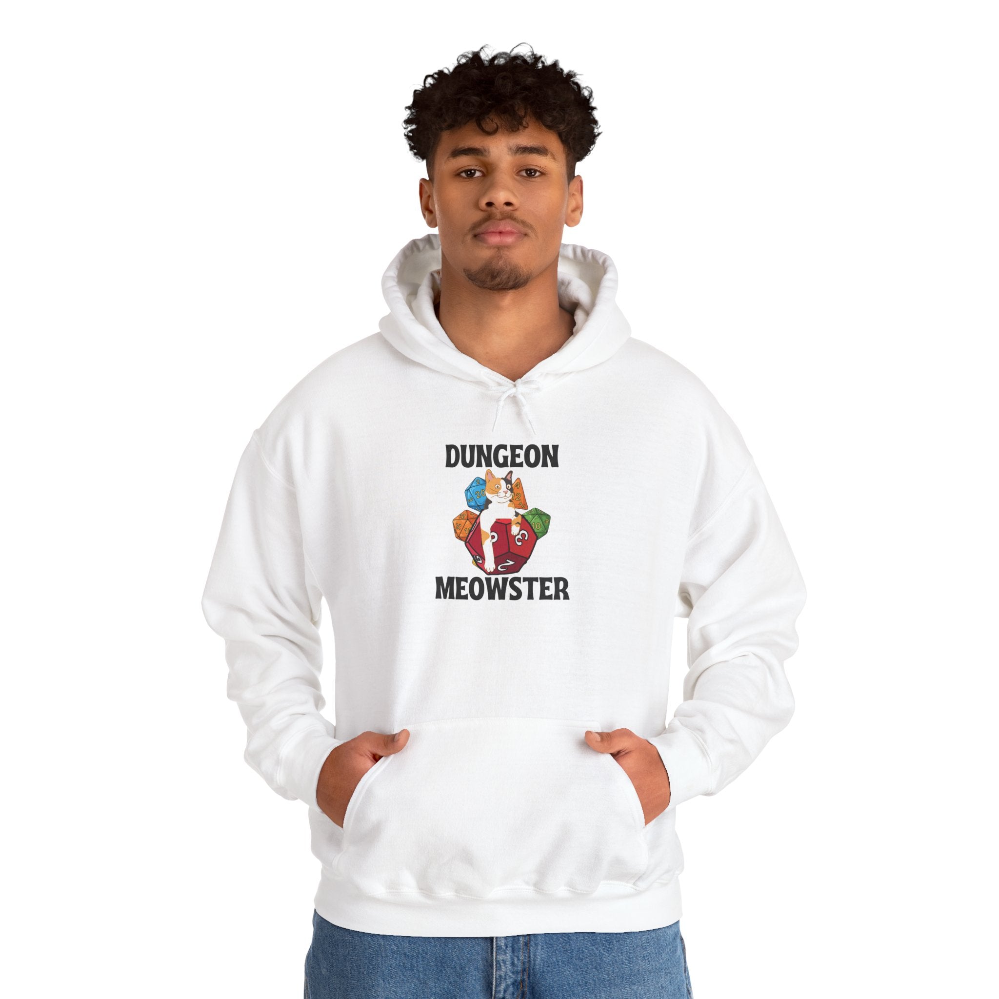 Dungeon Meowster Hoodie - Cute D&D Cat Gamer Sweatshirt