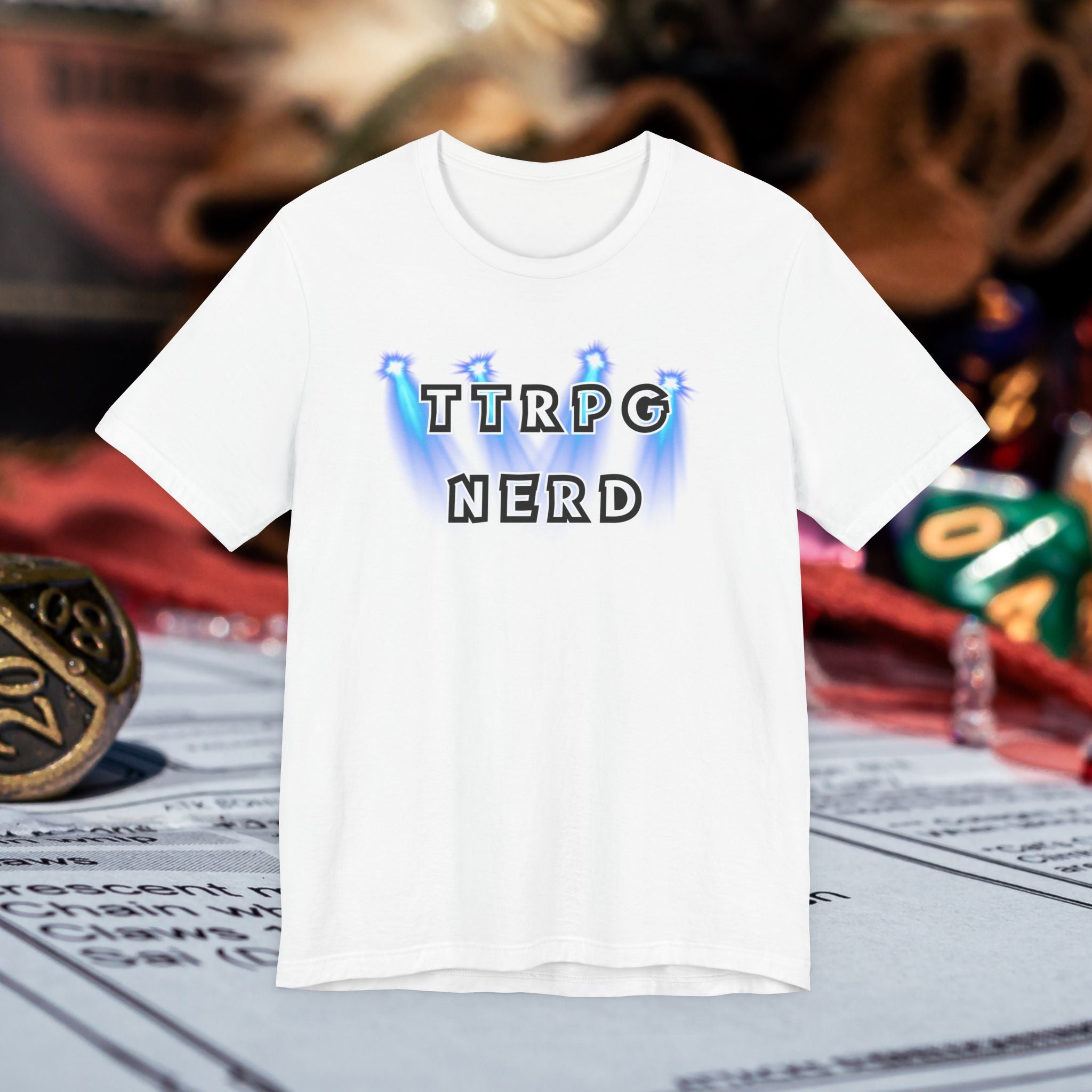 TTRPG Nerd Tee — Tabletop Roleplaying Game Shirt for Gamers