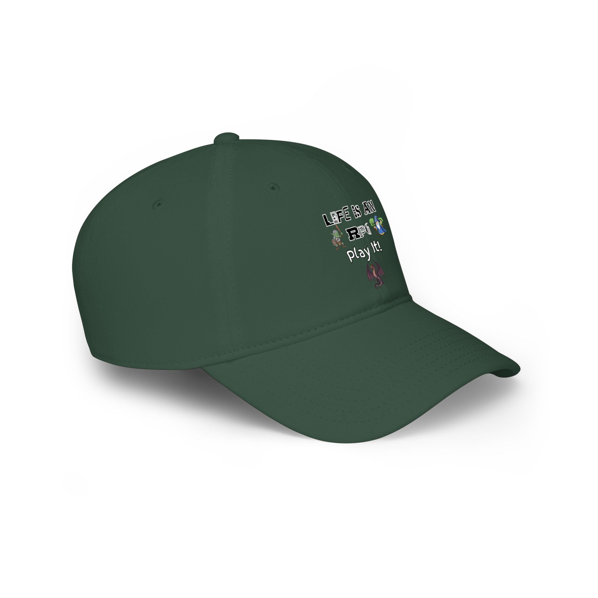 Life Is An RPG Play It! Red Baseball Cap