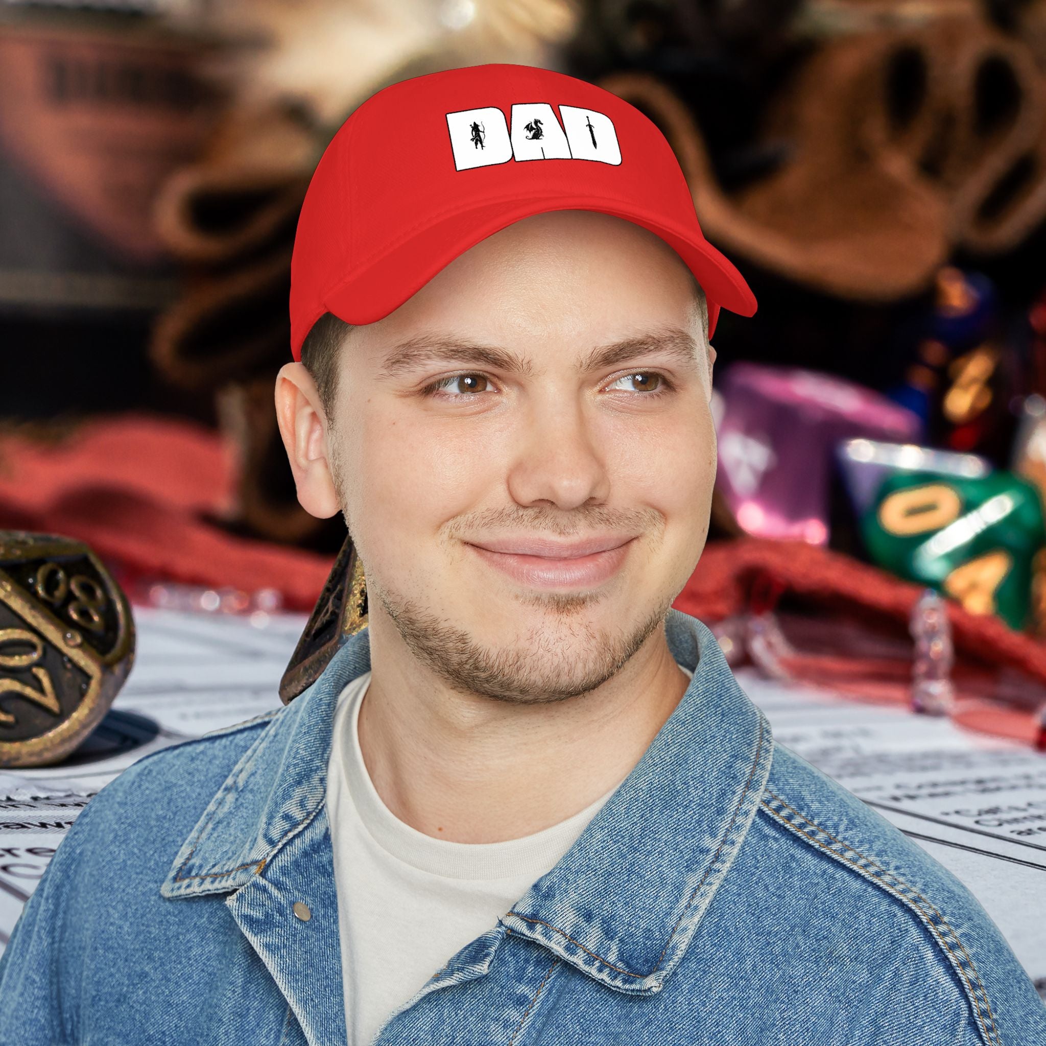 Dad RPG Gamer Cap — Low Profile Baseball Hat for Tabletop & Dungeons & Dragons Fans