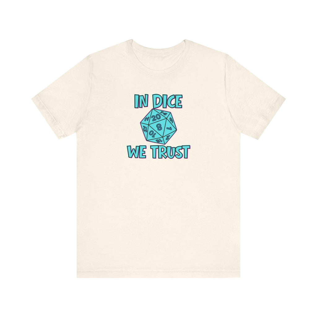 In Dice We Trust D20 T-Shirt — Gamer Dungeons & Dragons Tee