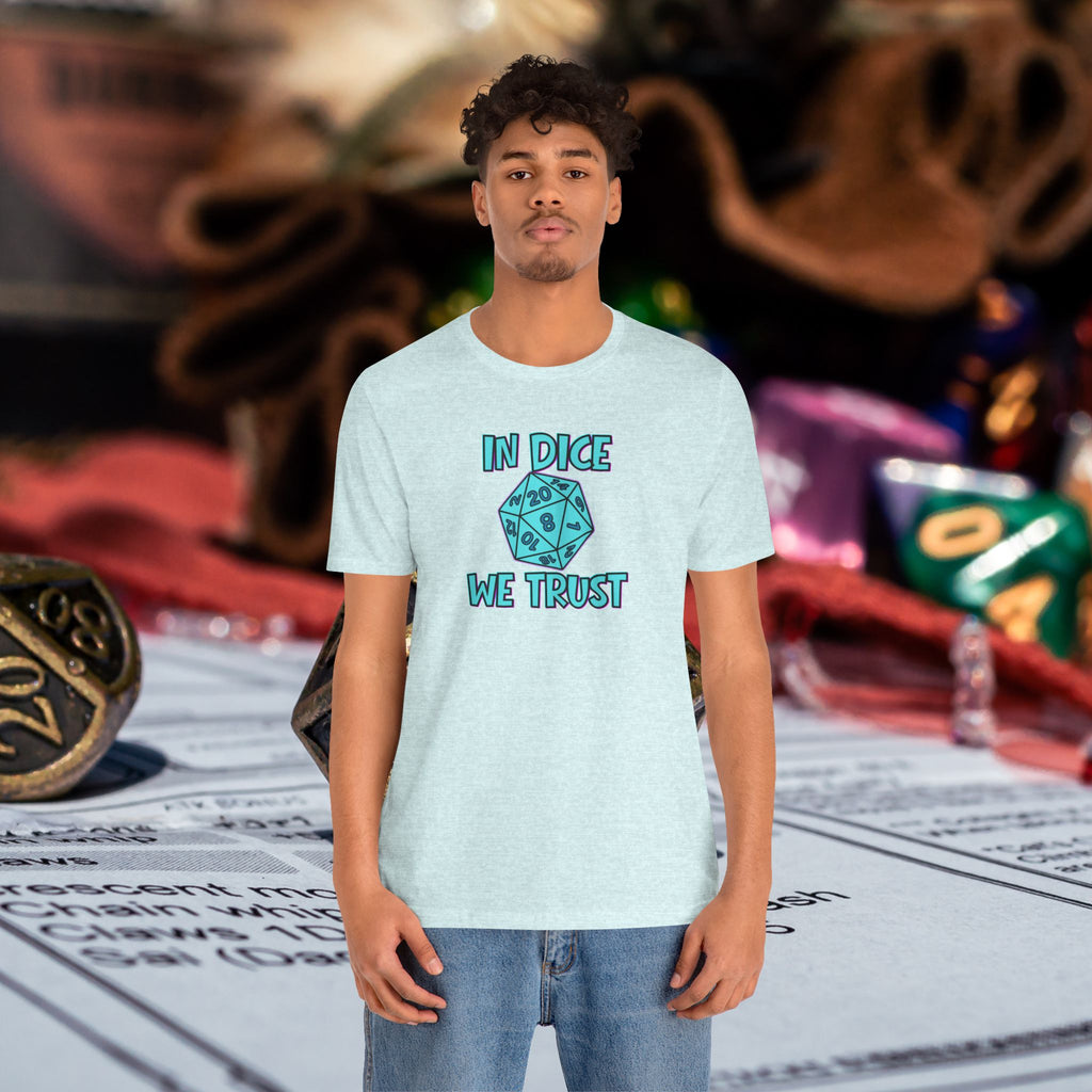 In Dice We Trust D20 T-Shirt — Gamer Dungeons & Dragons Tee