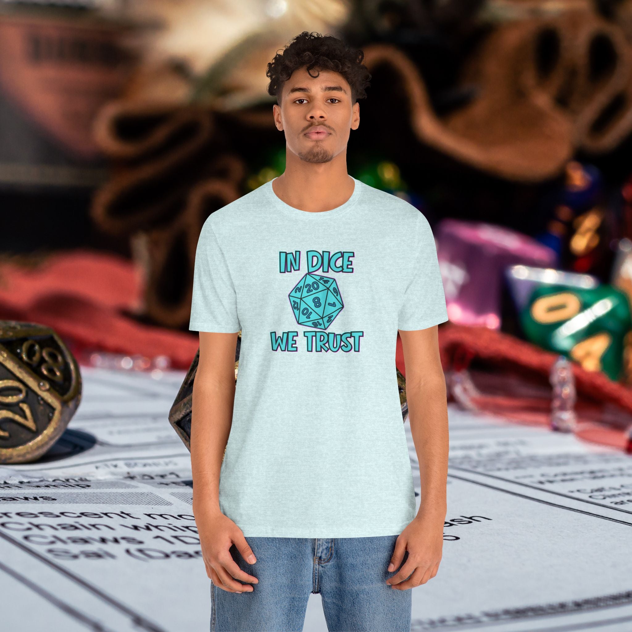 In Dice We Trust D20 T-Shirt — Gamer Dungeons & Dragons Tee