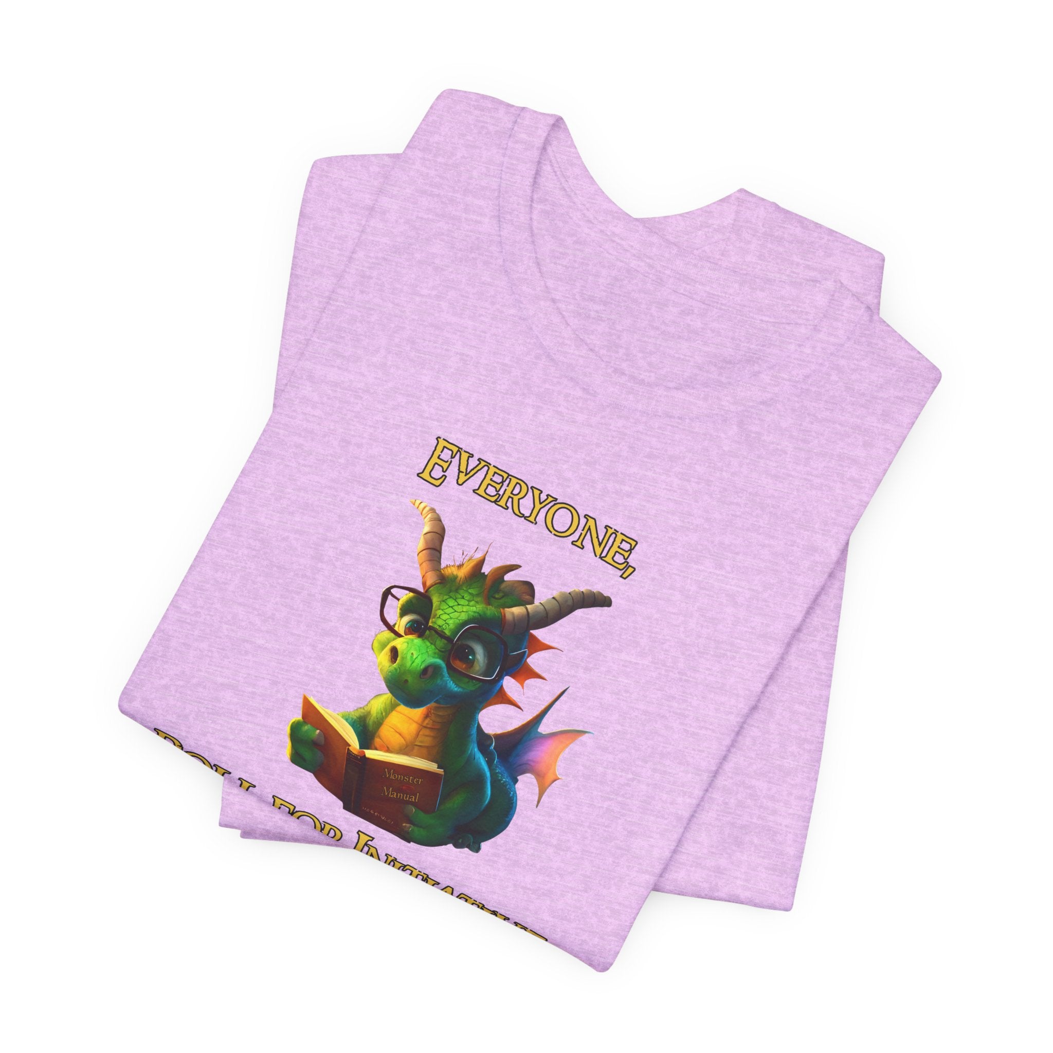 Roll for Initiative Dragon T-Shirt — Cute Fantasy RPG Tee
