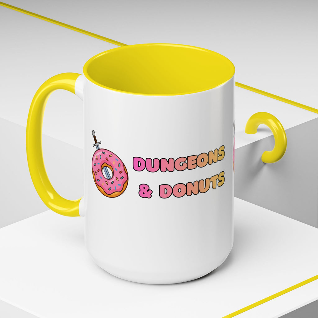 Dungeons & Donuts Accent Coffee Mug 15oz)