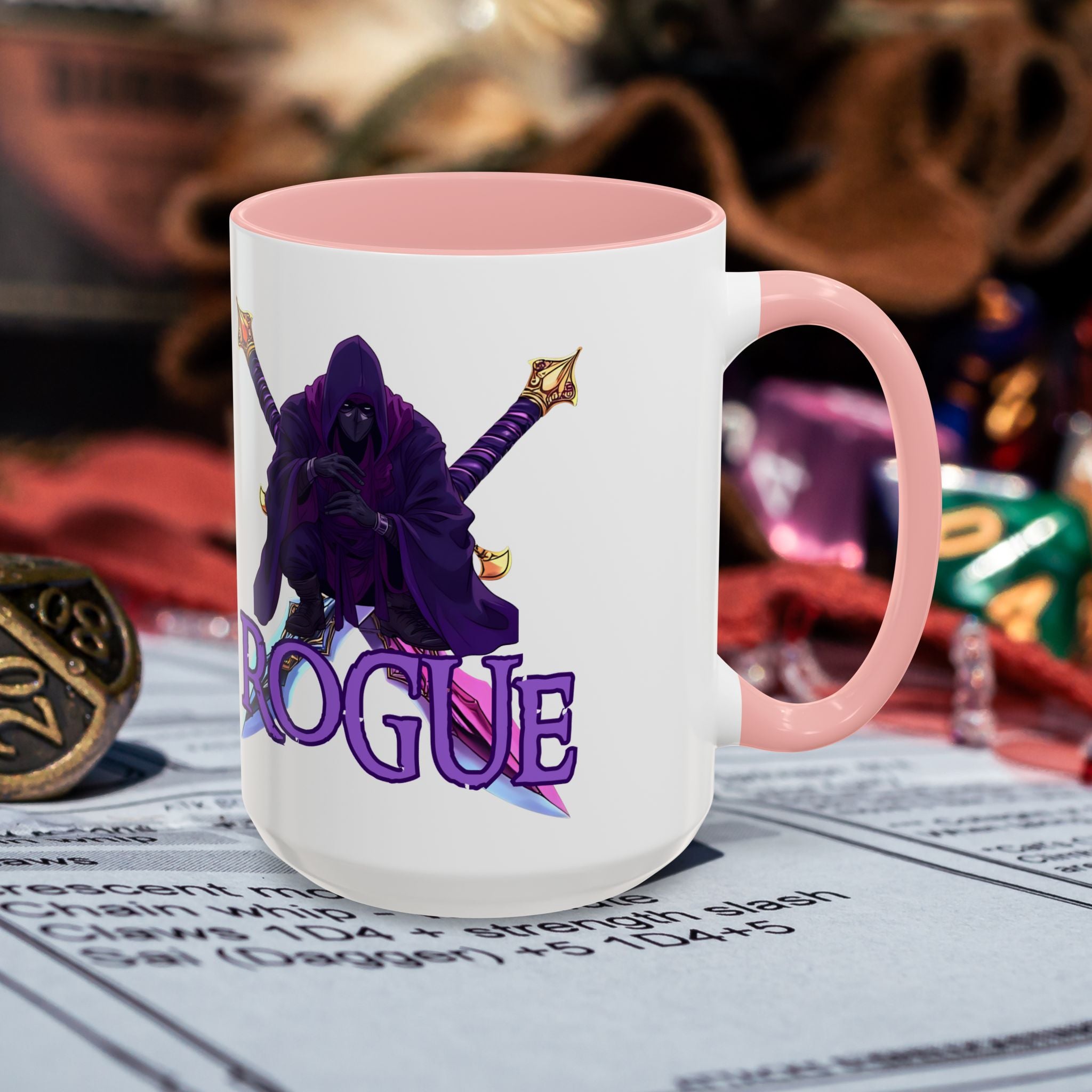 Rogue Gamer Accent Coffee Mug – D&D  Rogue Design (11/15oz)
