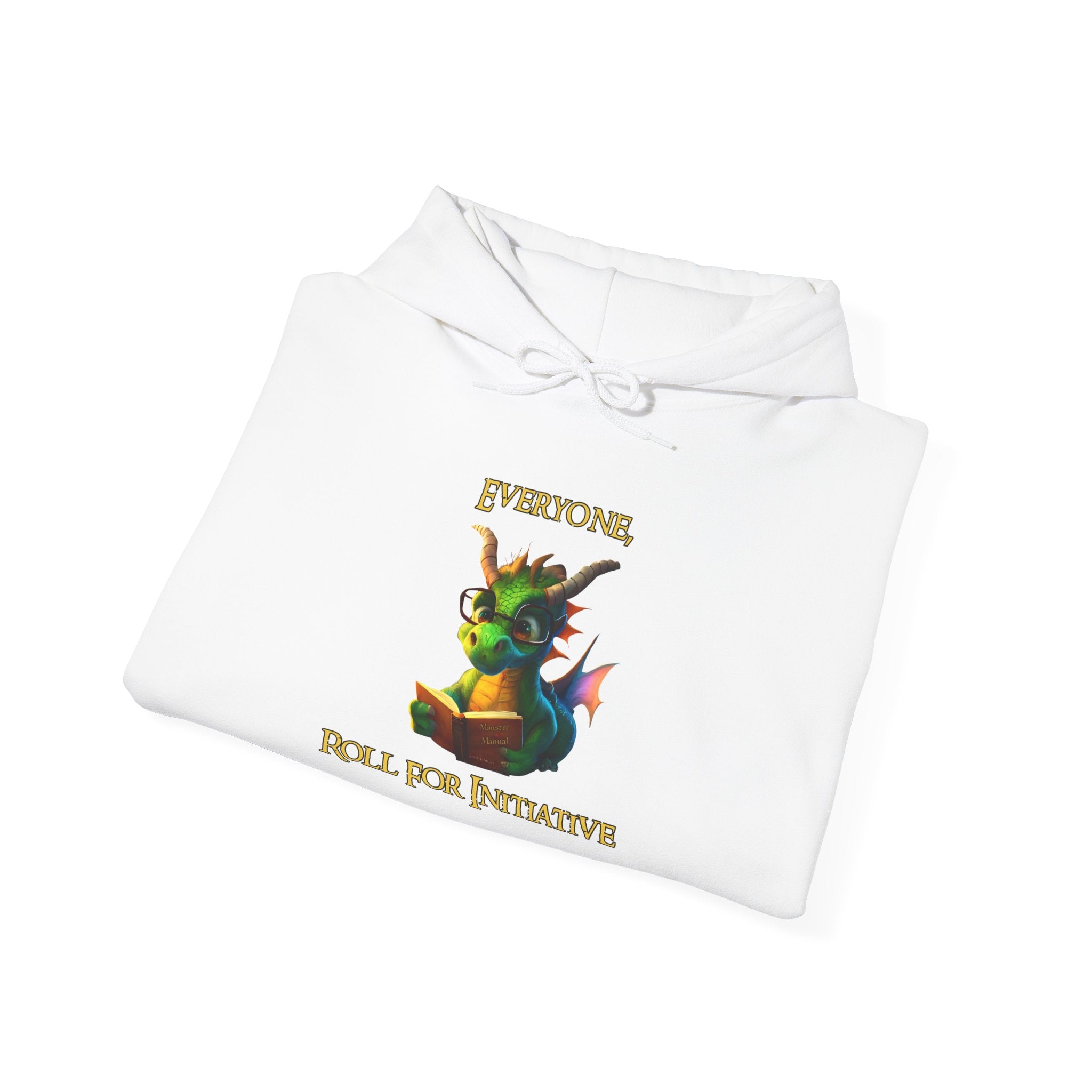 Hoodie — “Everyone Roll for Initiative” Fantasy RPG Dragon Hoodie