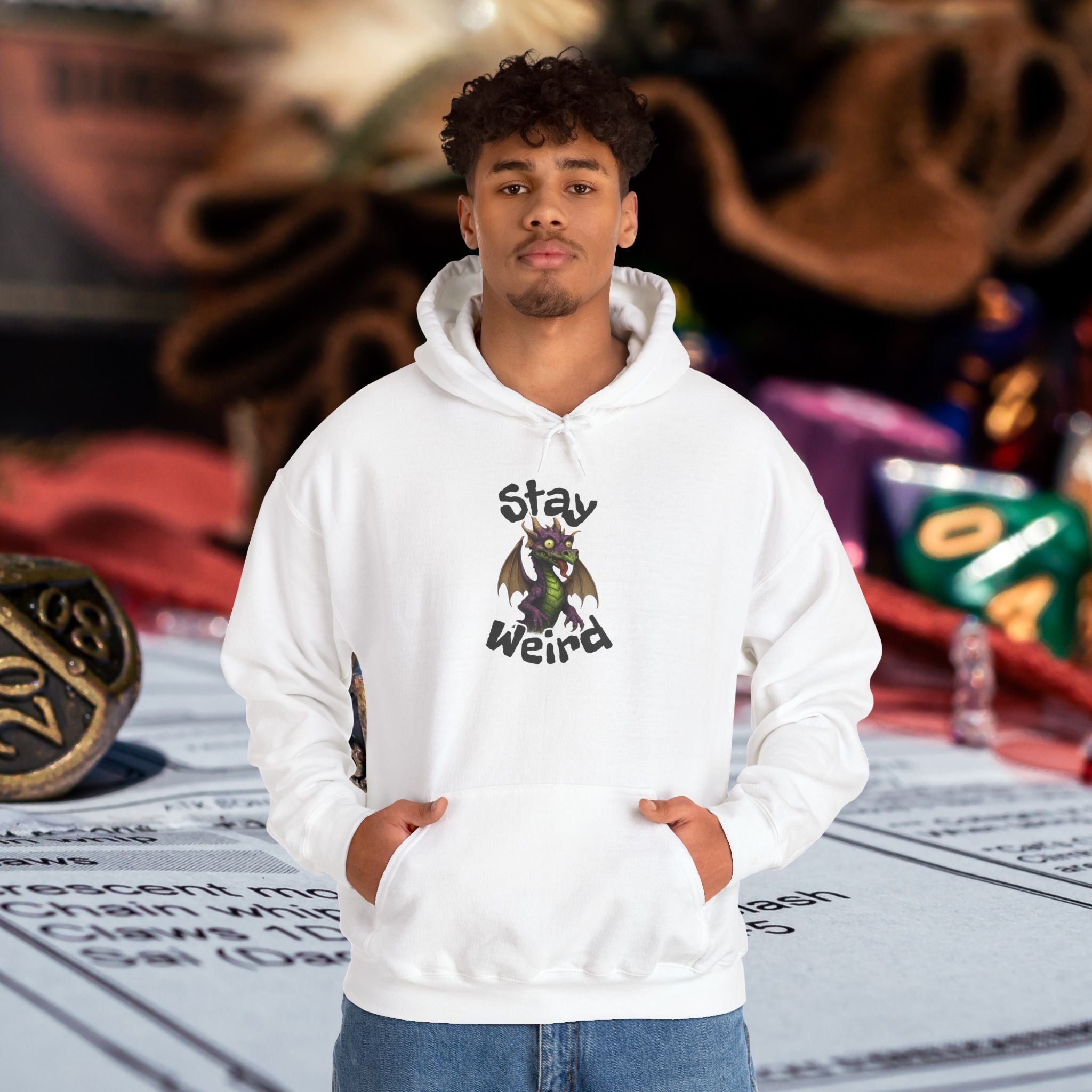 'Stay Weird' Dragon Hoodie