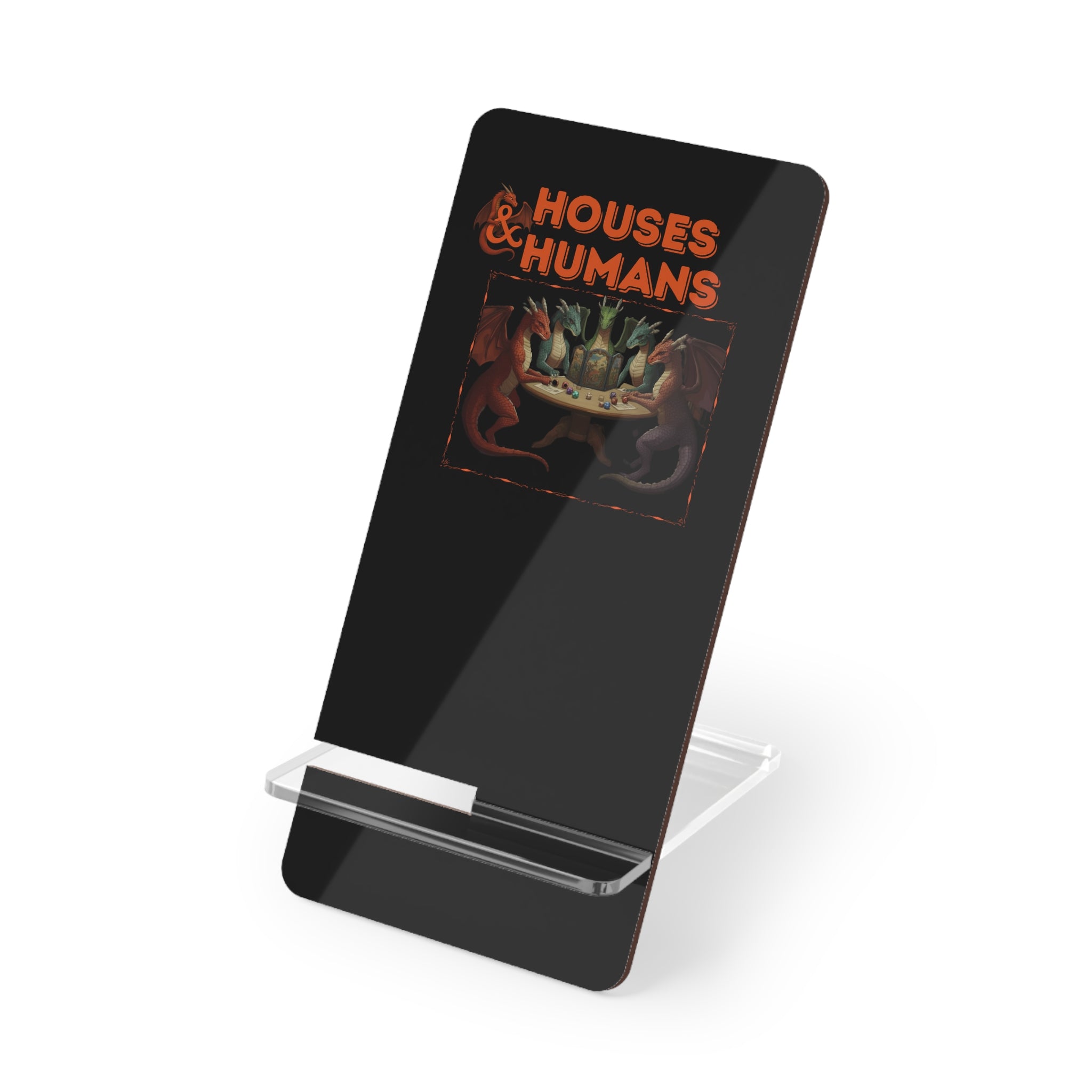 Mobile Phone Stand — "Houses & Humans"