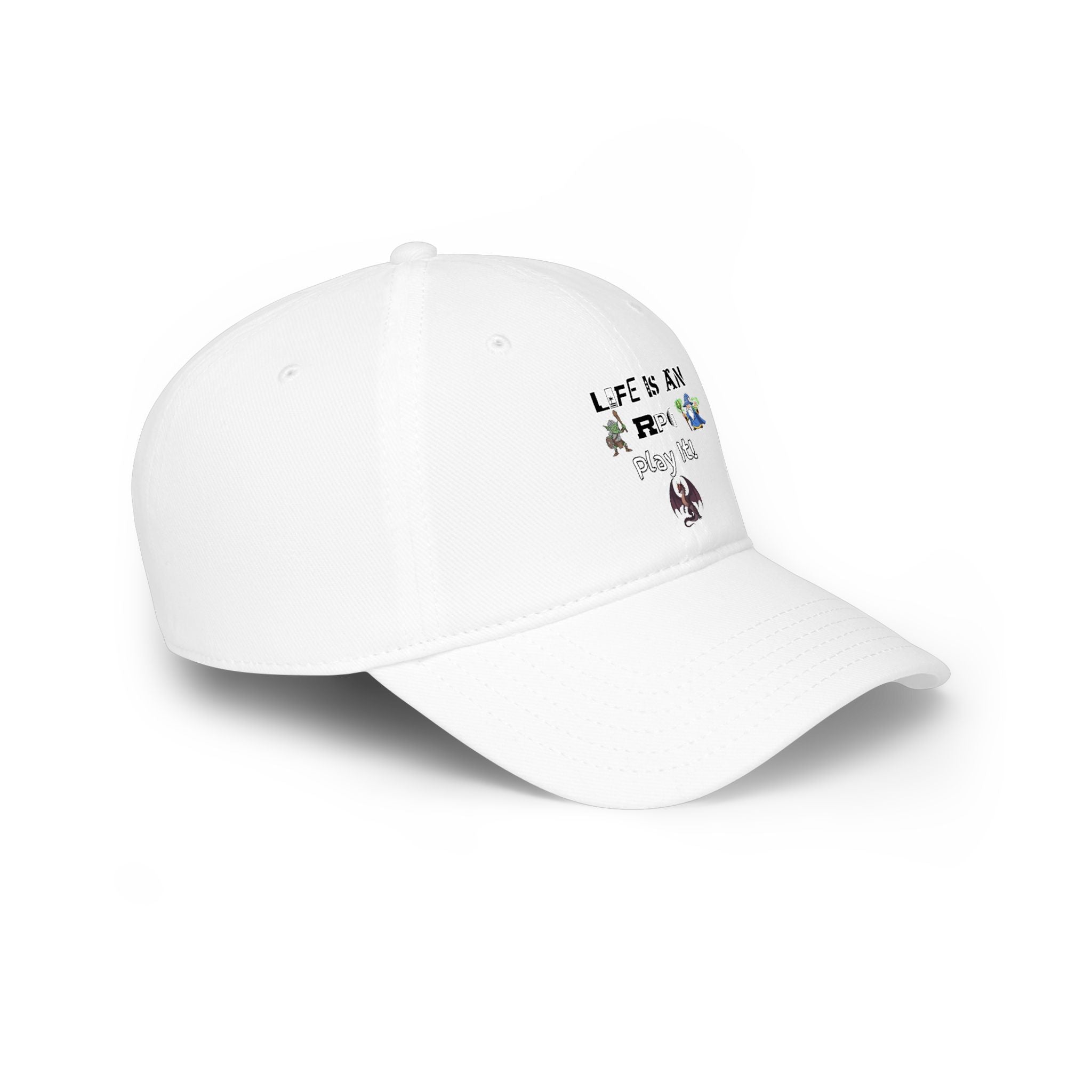 Life Is An RPG Play It! Red Baseball Cap