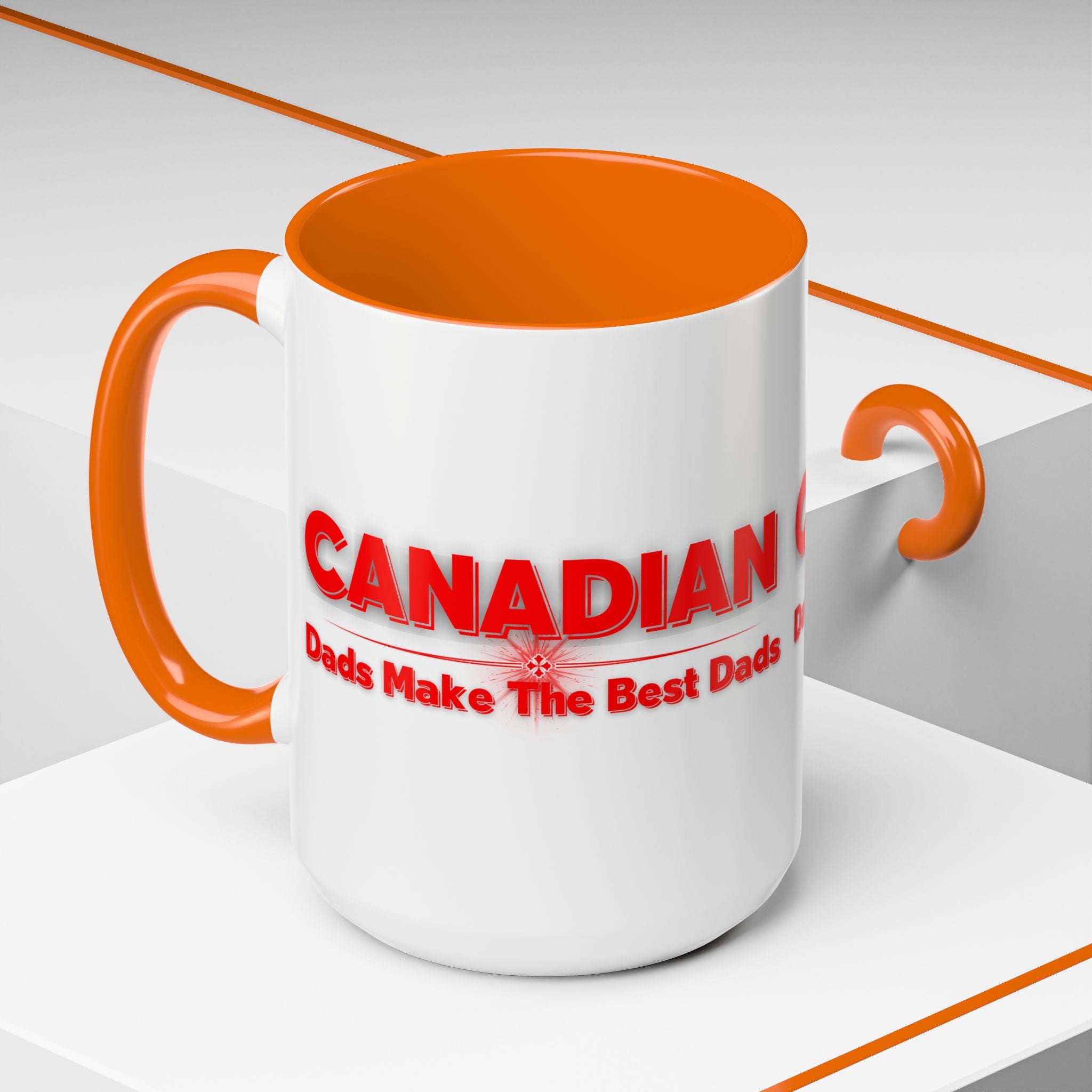 Canadian Dads Coffee Mug 15 oz – "Canadian Dads Make The Best Dads" Accent Mug