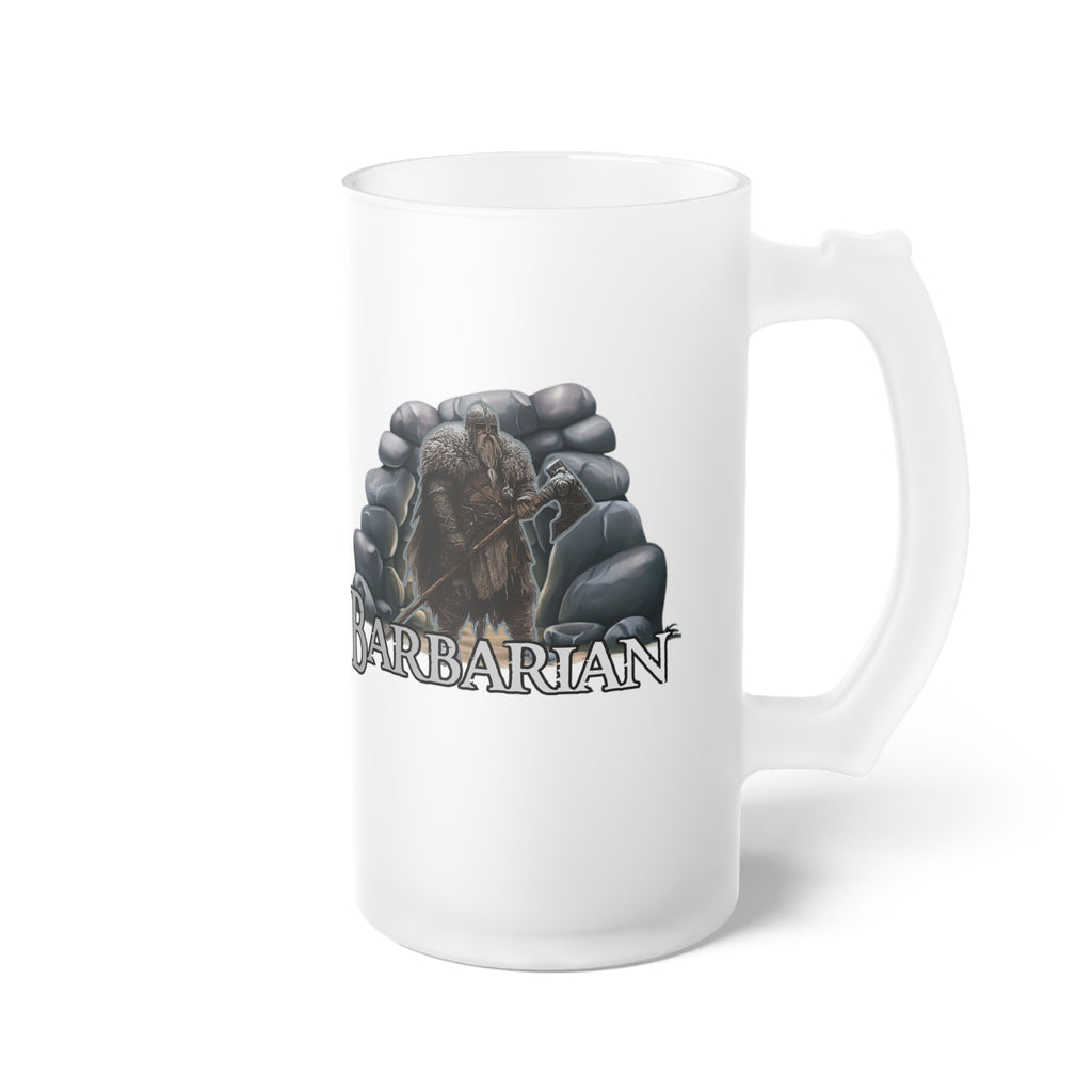 Frosted Beer Mug — D&D Class 'Barbarian'
