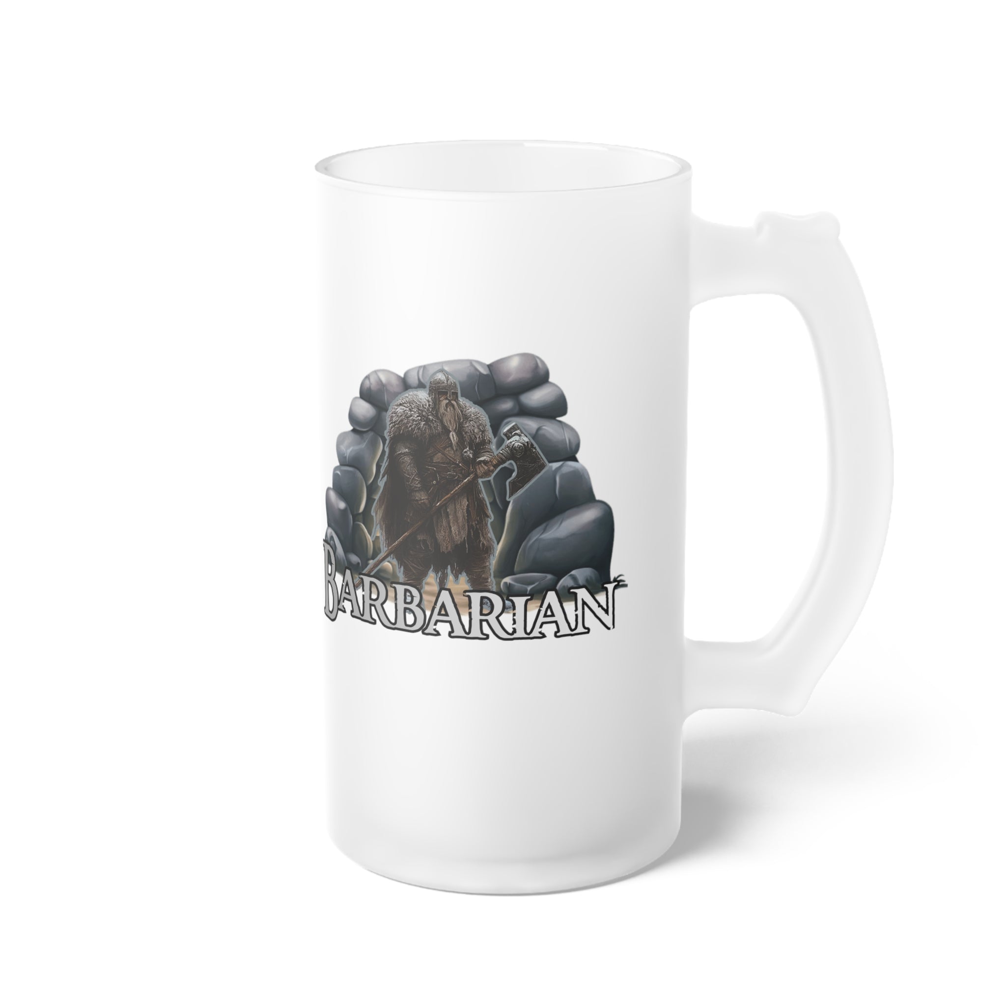 Frosted Beer Mug — D&D Class 'Barbarian'