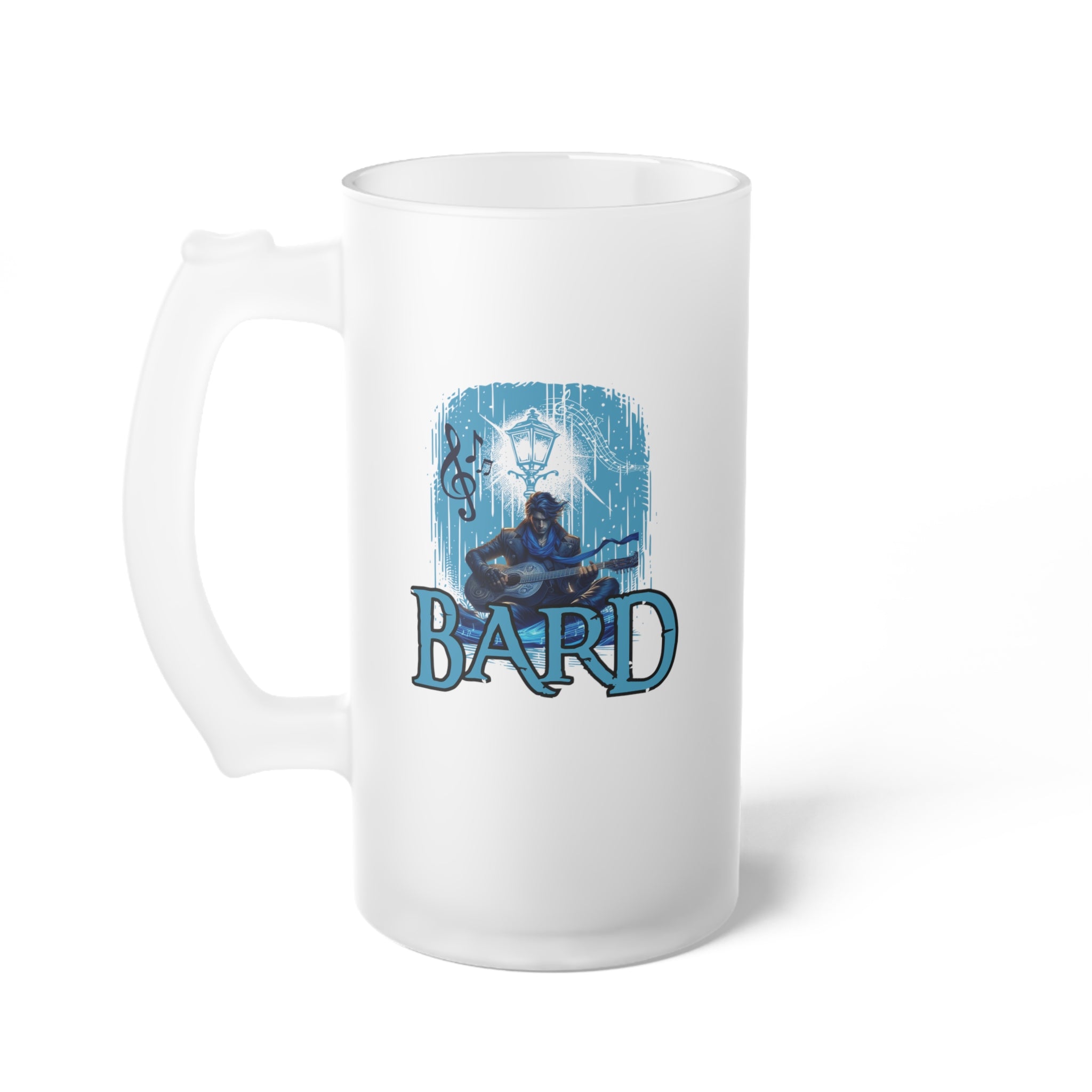Frosted Bard Beer/Mead Mug – D&D Class Bard Beer Stein