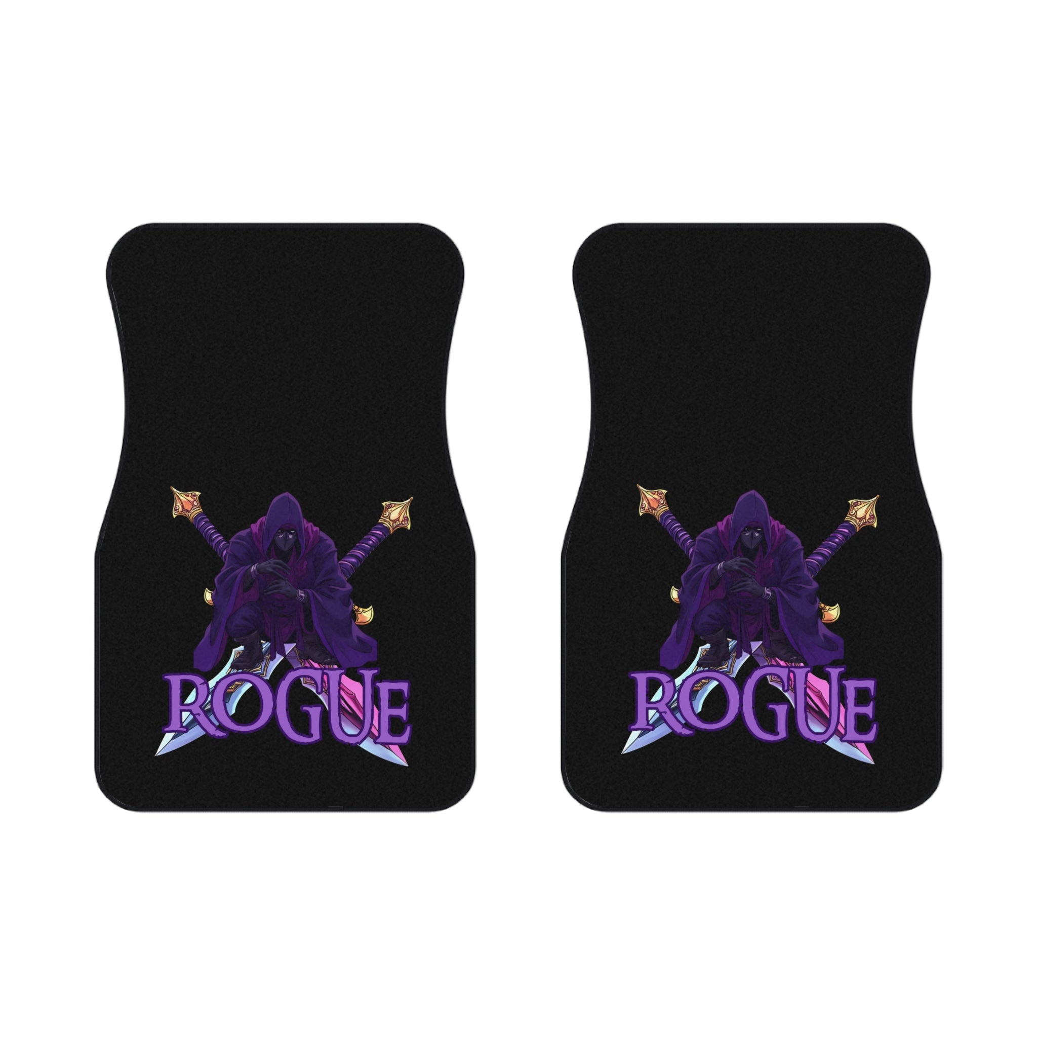 Rogue  Car Mats — Set of 2 Front Mats with Purple Rogue
