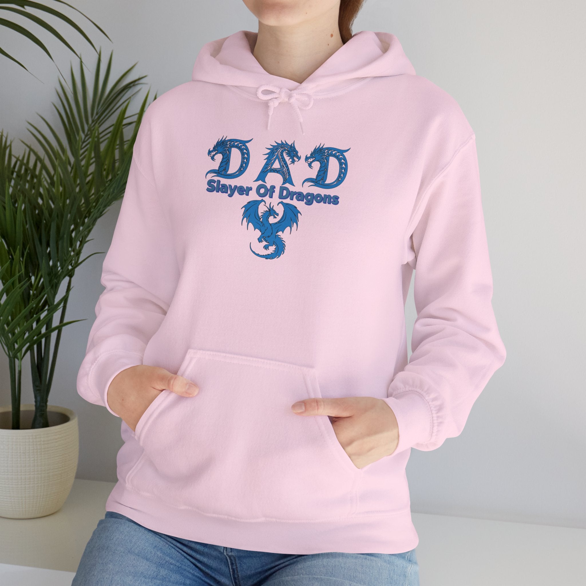 Dad Slayer of Dragons Hoodie — D&D Dad Gift