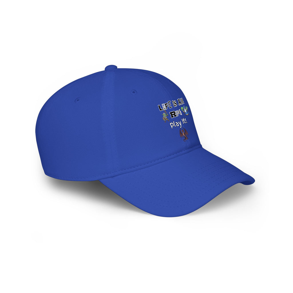 Life Is An RPG Play It! Red Baseball Cap