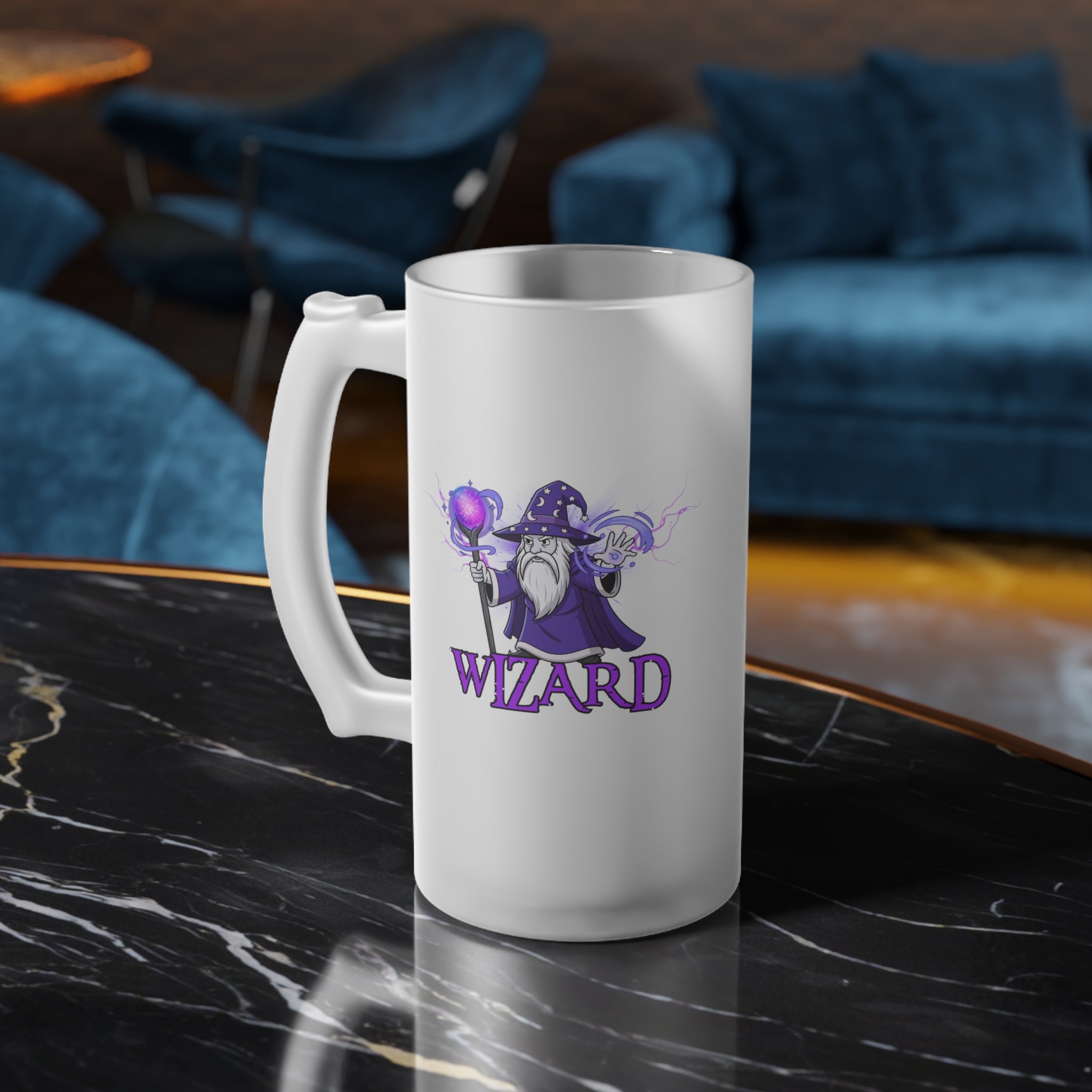 Frosted BeerMead  Mug — D&D Class Wizard Mug  Stein