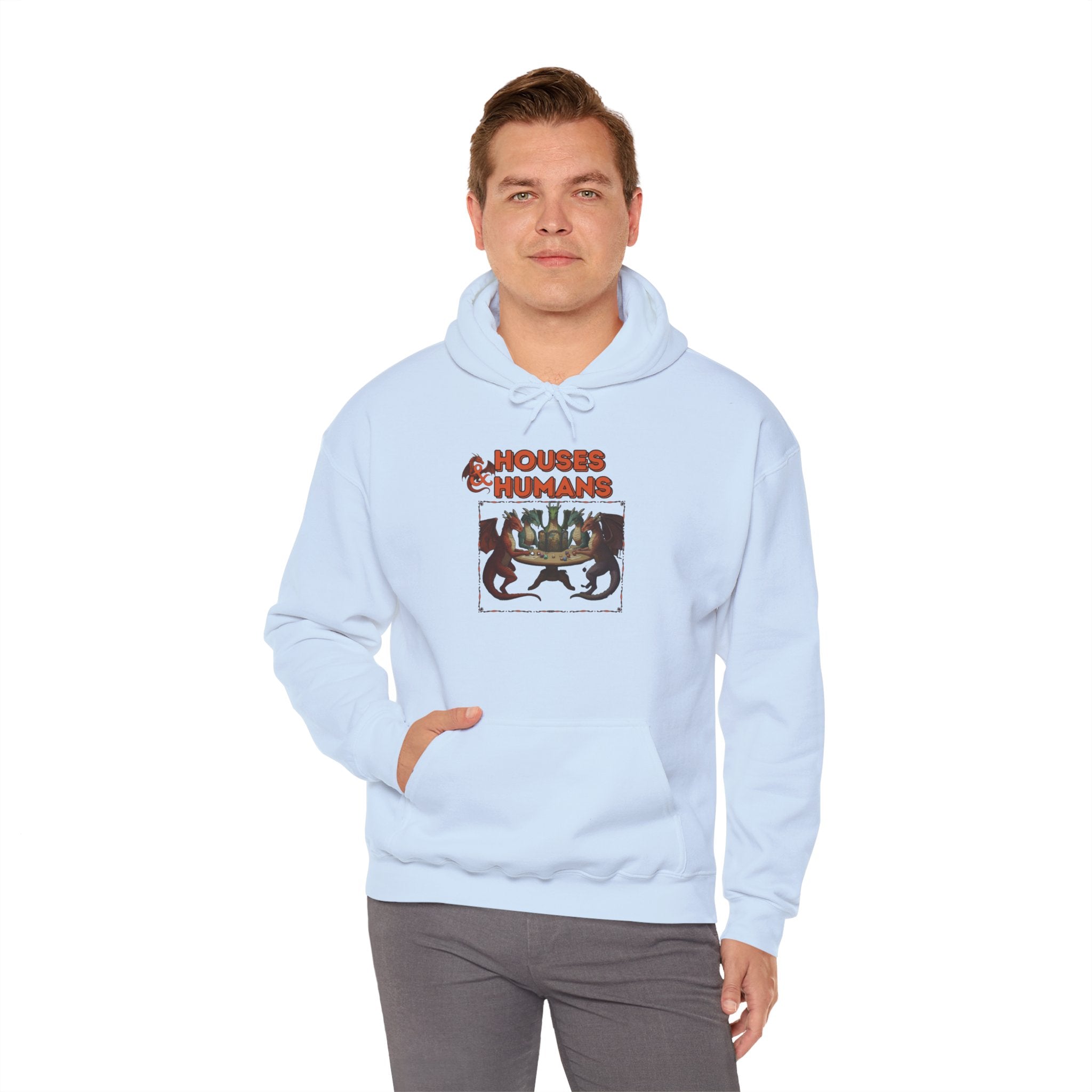 Houses & Humans Hoodie – Cozy D&D Fantasy Gaming Sweatshirt