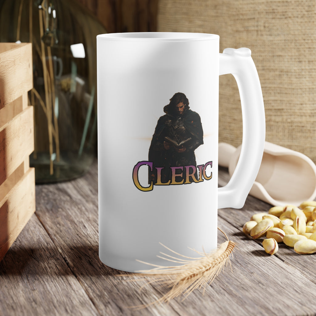 D&D Class Cleric Frosted Beer Mug