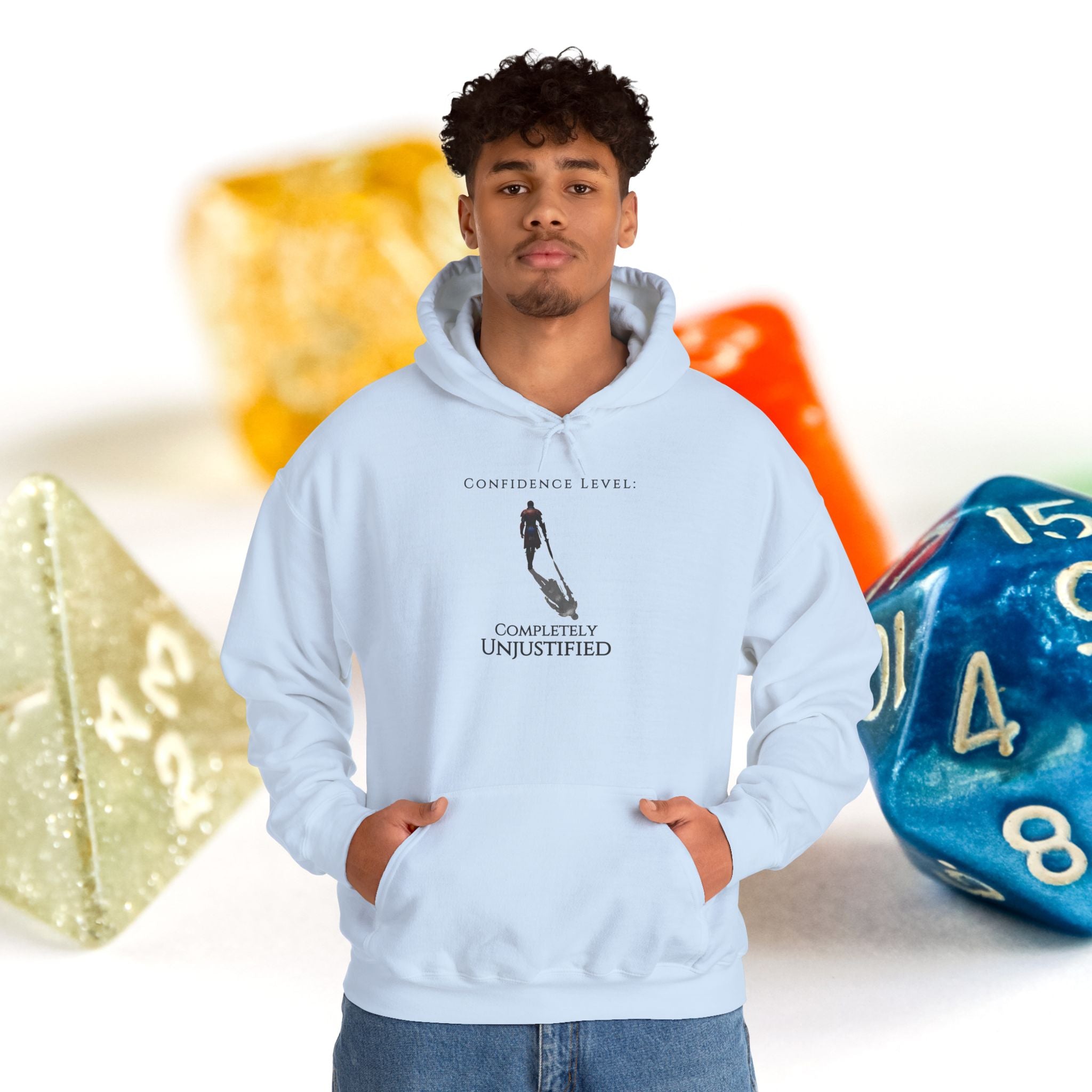 Hoodie — 'Confidence Level :Completely Unjustified Graphic Pullover
