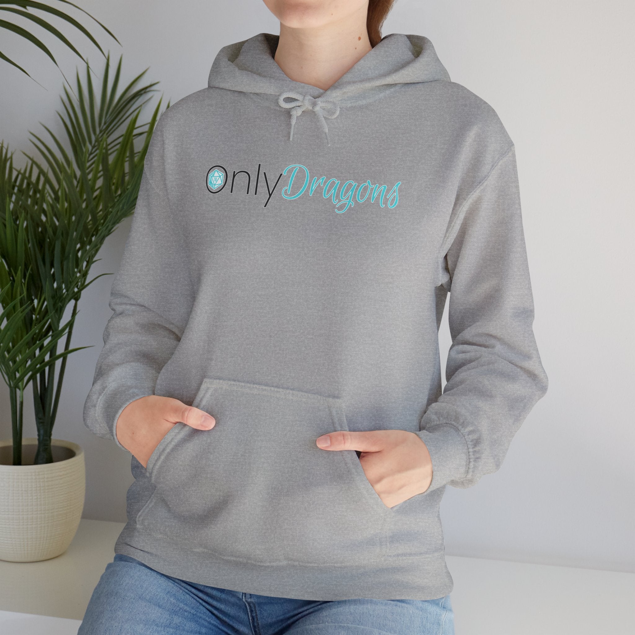 Only Dragons Hoodie —  Gaming & D&D Hooded Sweatshirt
