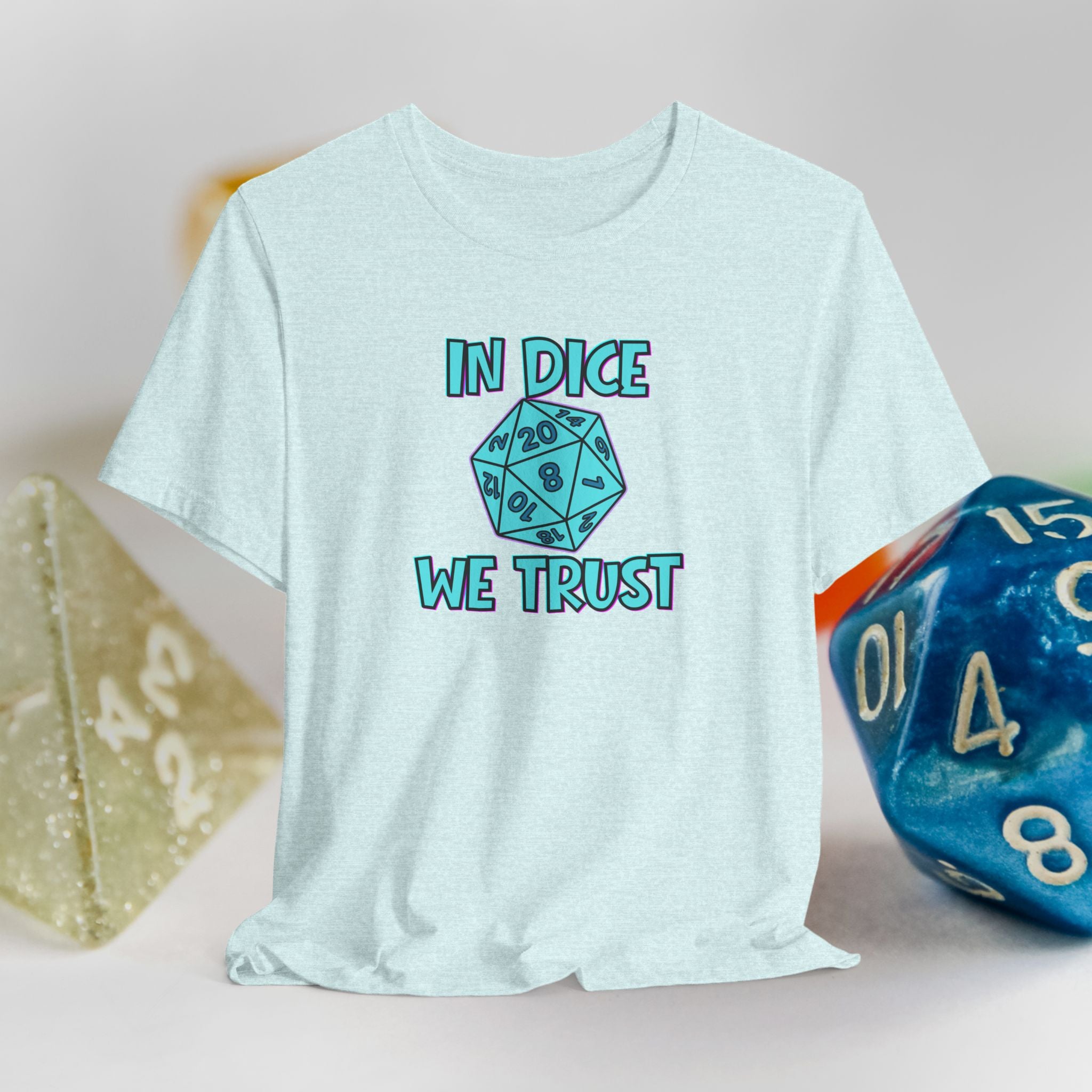 In Dice We Trust D20 T-Shirt — Gamer Dungeons & Dragons Tee