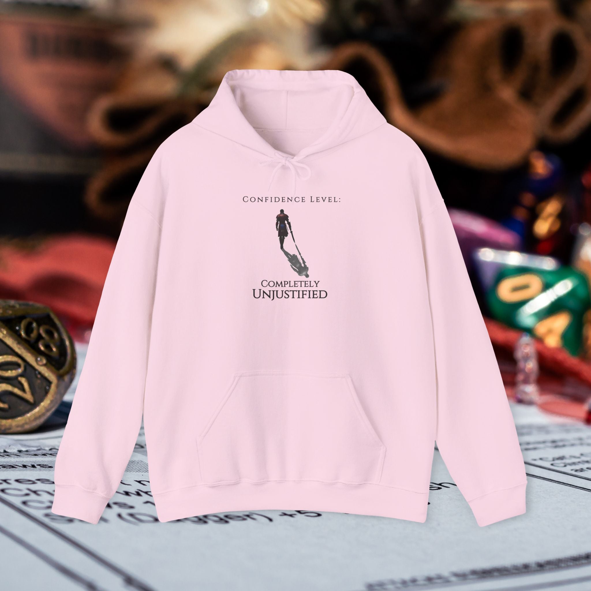Hoodie — 'Confidence Level :Completely Unjustified Graphic Pullover
