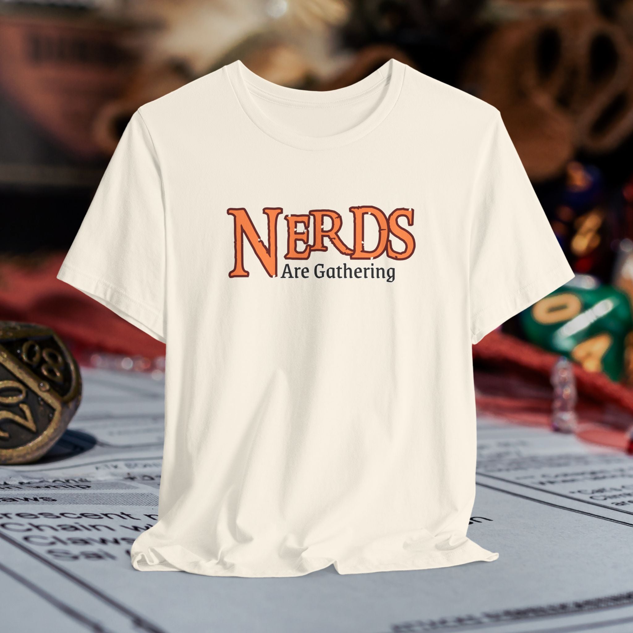 Nerds Are Gathering T‑Shirt — RPG Gamer D&D Tabletop Tee