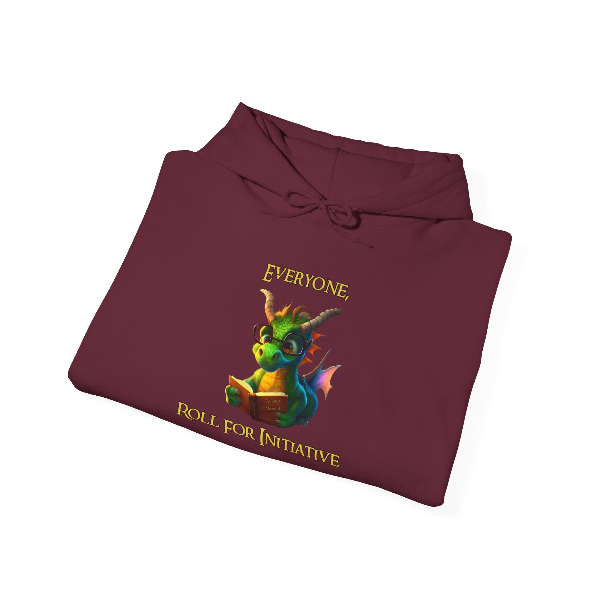 Hoodie — “Everyone Roll for Initiative” Fantasy RPG Dragon Hoodie