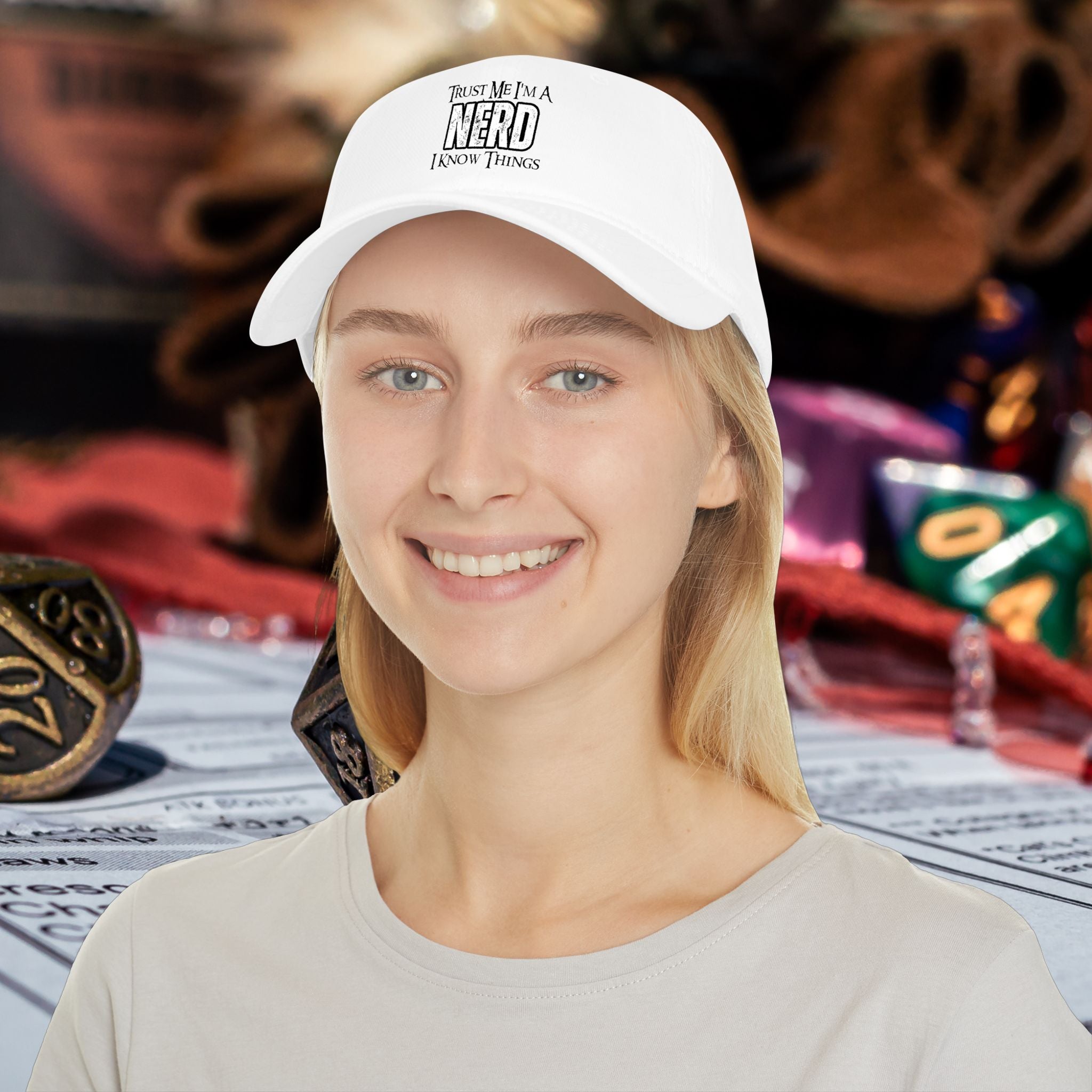Nerd Gaming Hat — "Trust Me I'm A Nerd, I Know Things" Low-Profile Baseball Hat